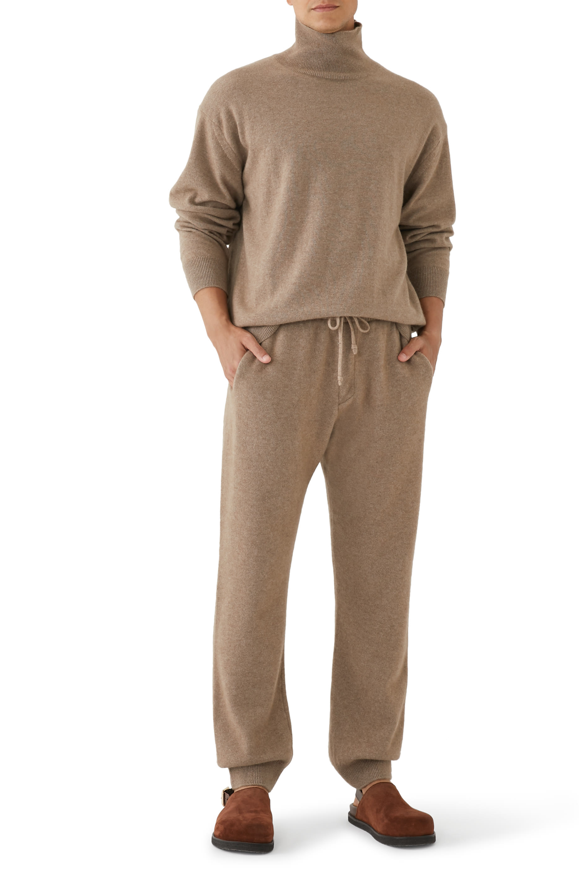 بنطال نسيج كشمير من صوف صغار الماعز