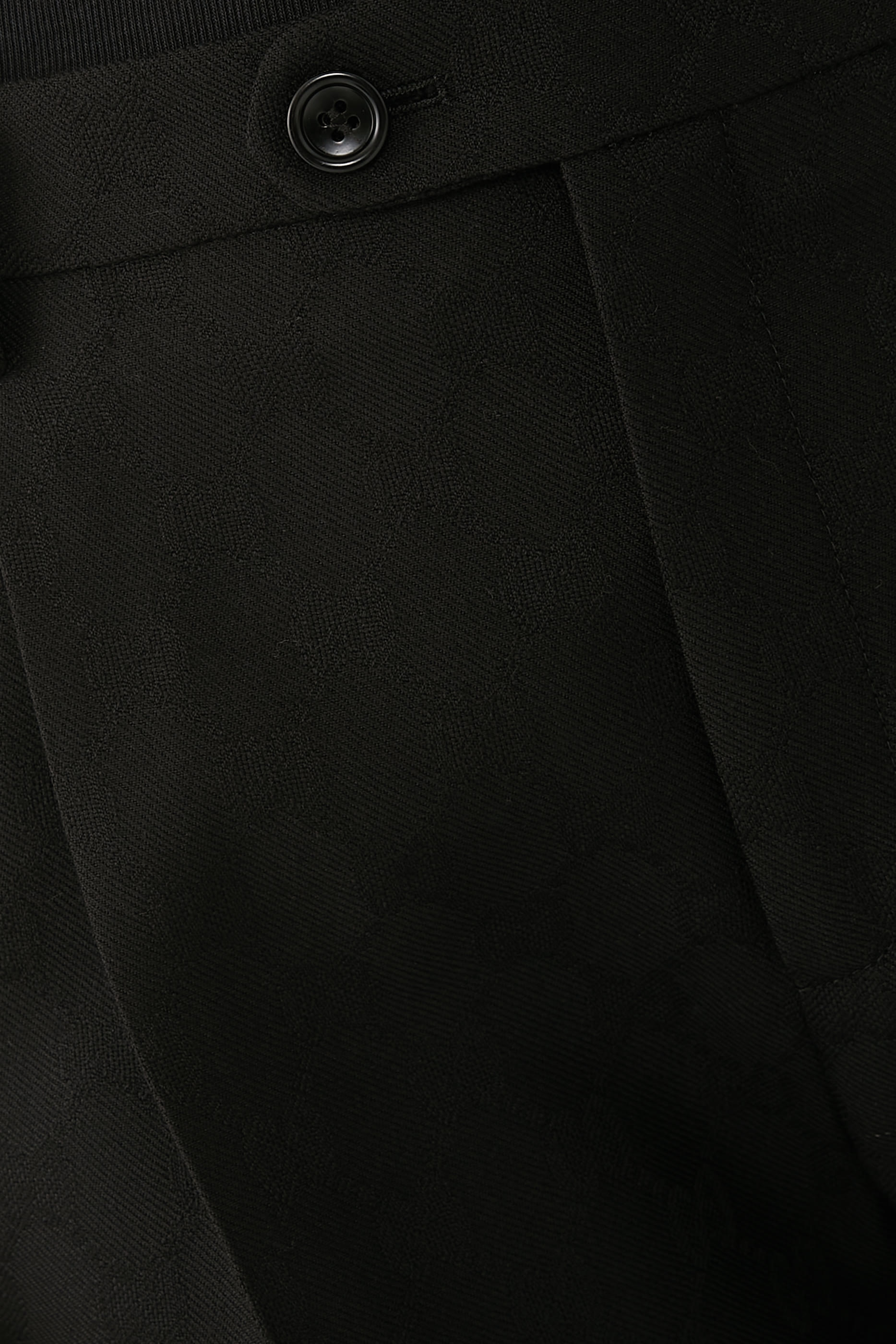 بنطال بنقشة حرفي شعار الماركة صوف جاكار