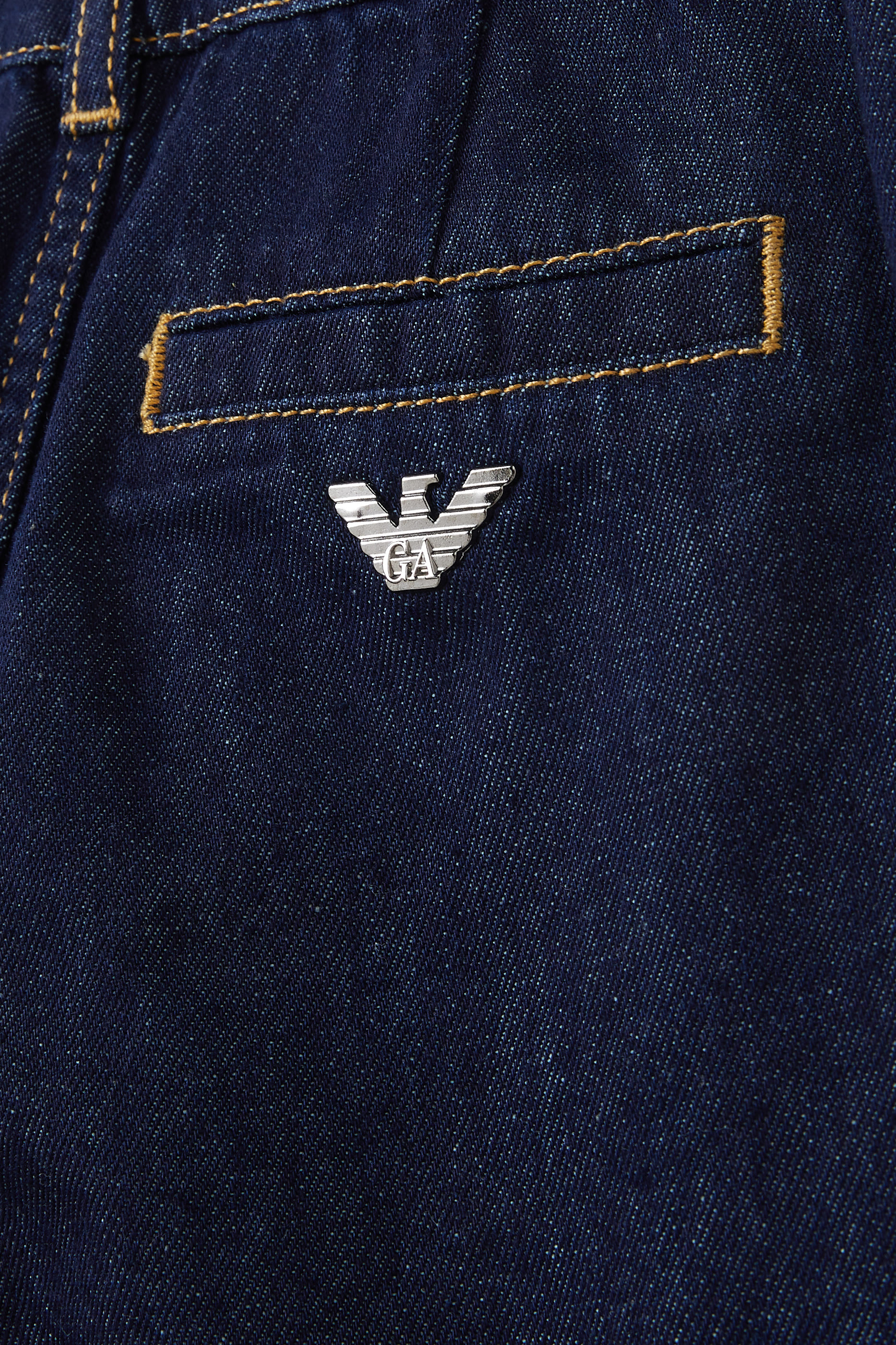 بنطال جينز بقصة ساق واسعة دنيم للأطفال