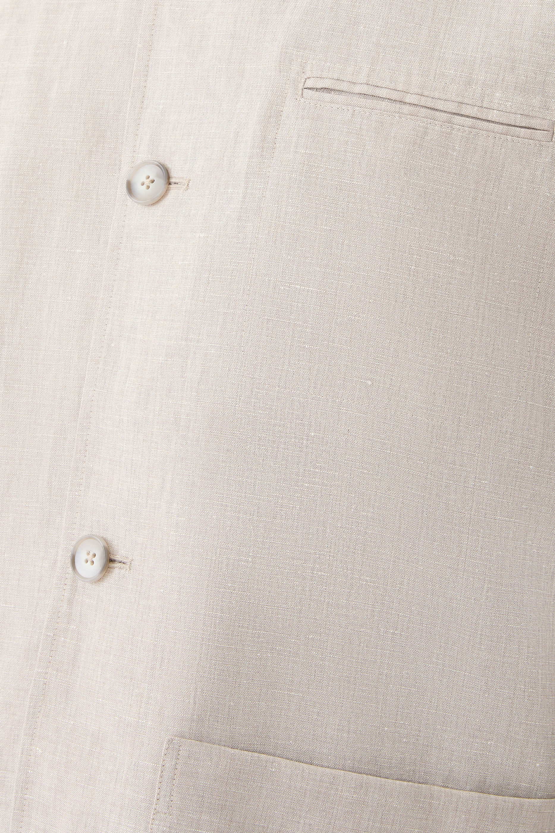 قميص شور بتصميم جاكيت صوف وكتان