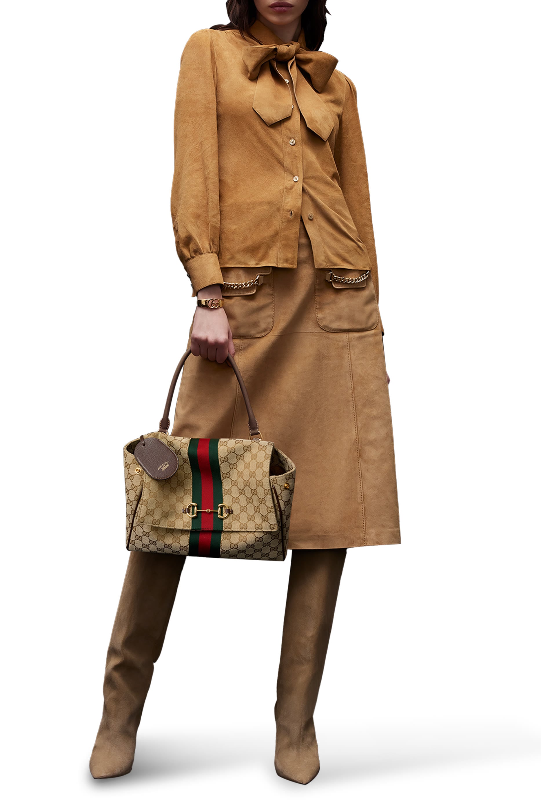 حقيبة بابارازو متوسطة بيد علوية