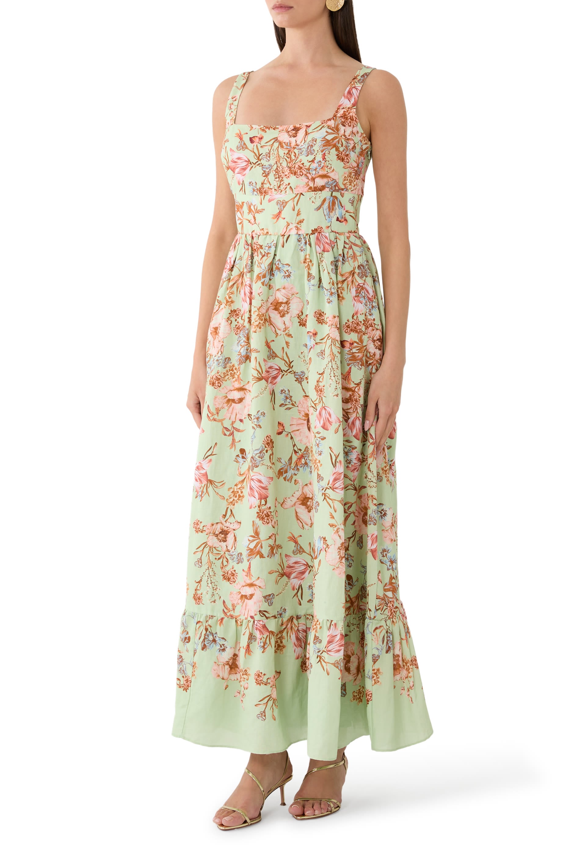 فستان إيزرا متوسط الطول بنمط مشد