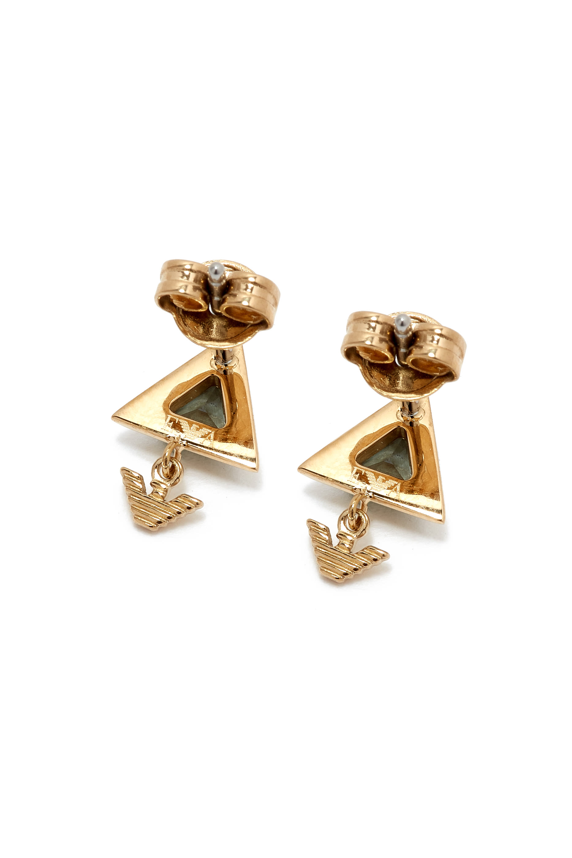 أقراط سنتيمنتال مرصعة بشعار الماركة