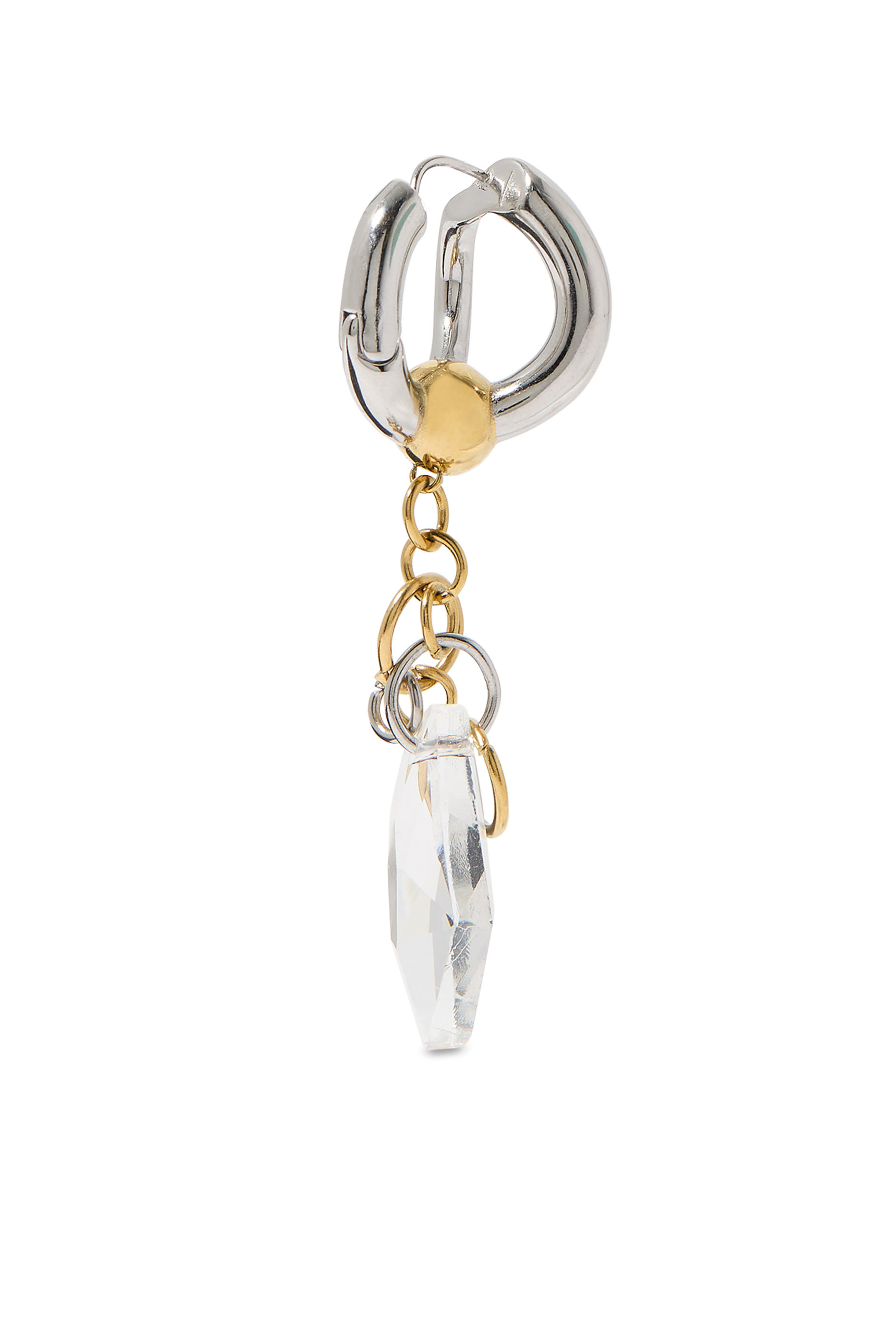 أقراط ديون متدلية بتصميم ثريا بلونين مرصعة بكريستال