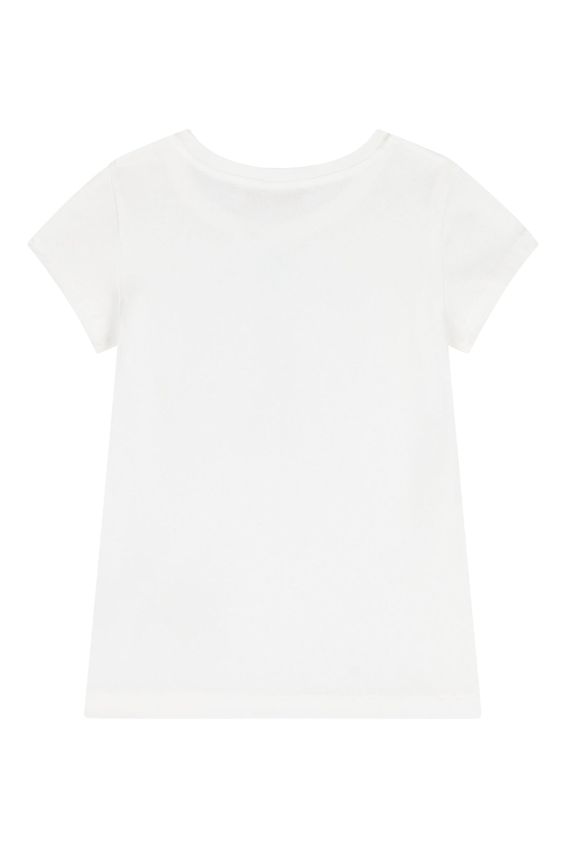 تيشيرت مطرز بأحجار بتصميم فيونكة جيرسيه للأطفال