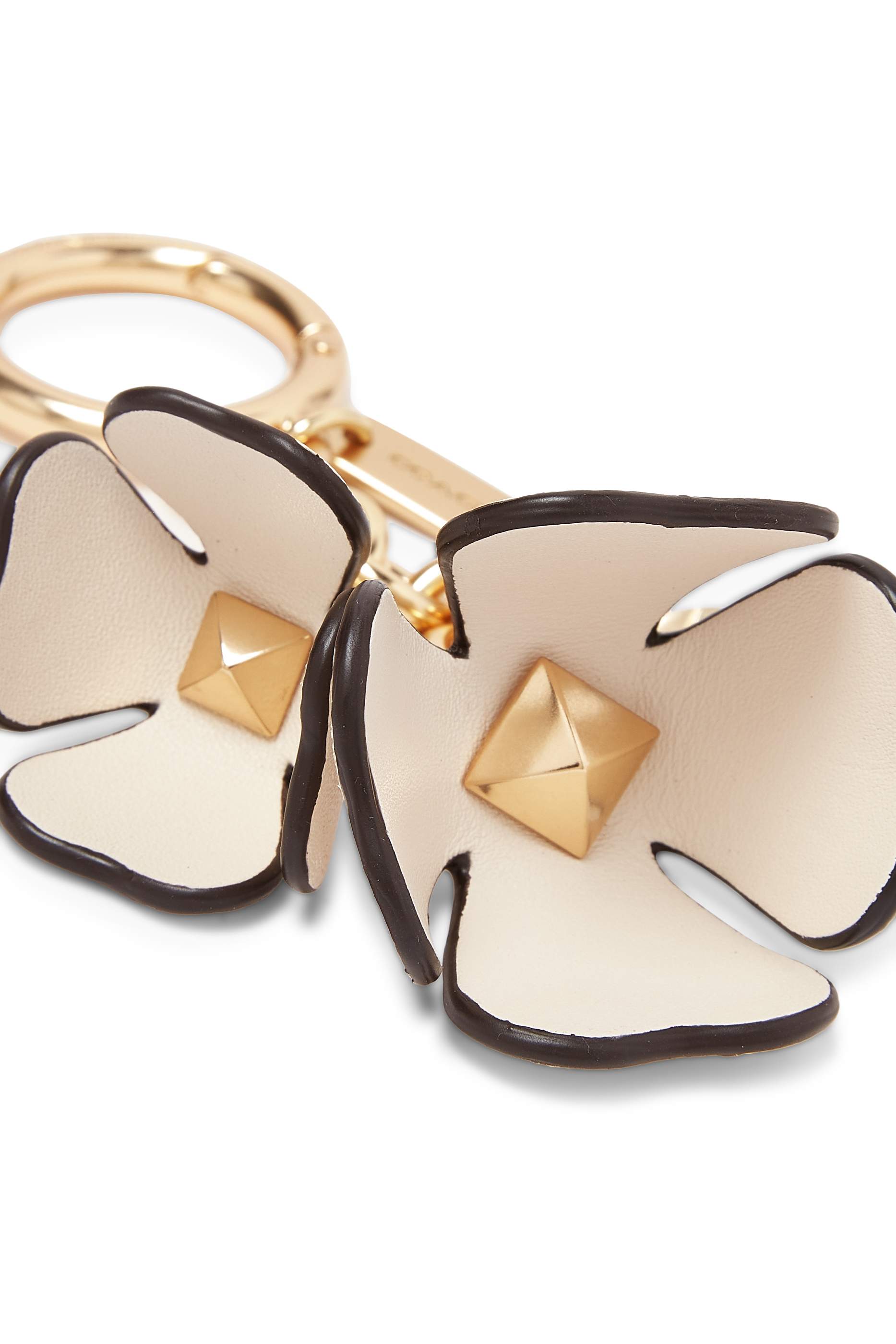 حلية حقيبة ايسنشال بتصميم زهرة شاي جلد