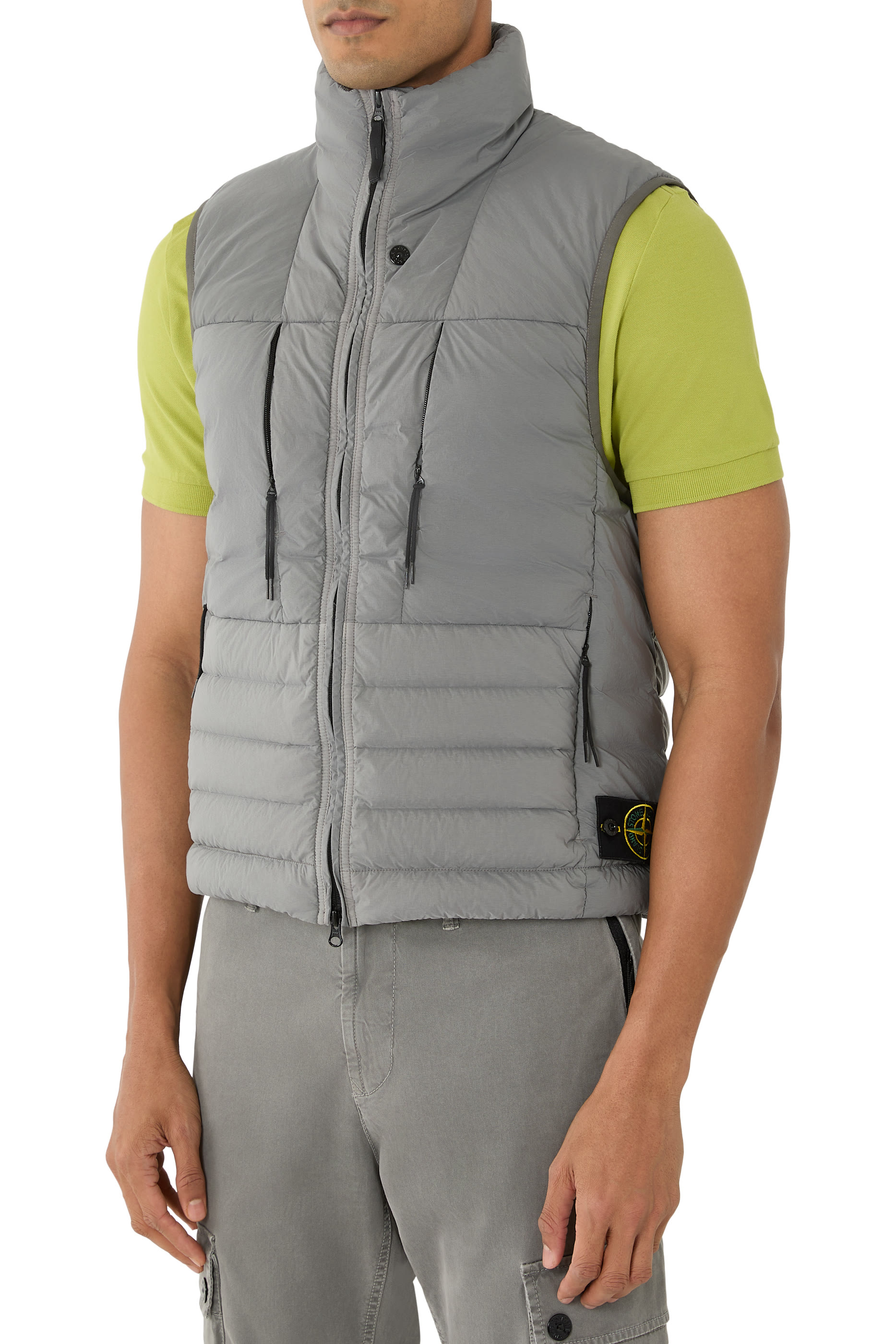 Down Vest with Seamless Feather Tunnels