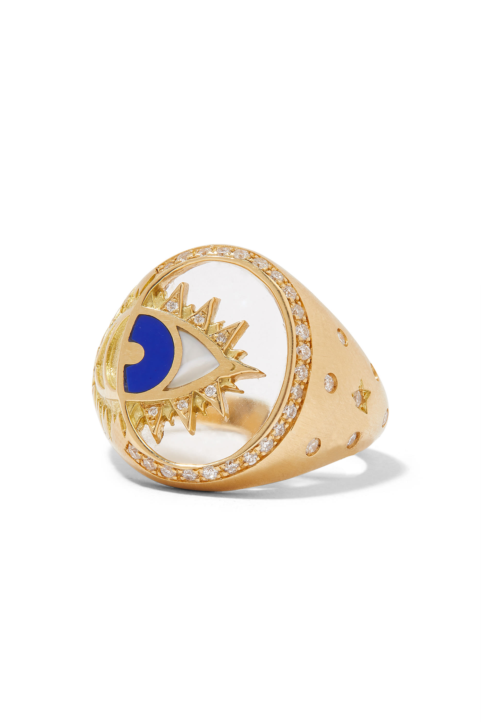 Pinky Ring, 18k Yellow Gold & Amethyst