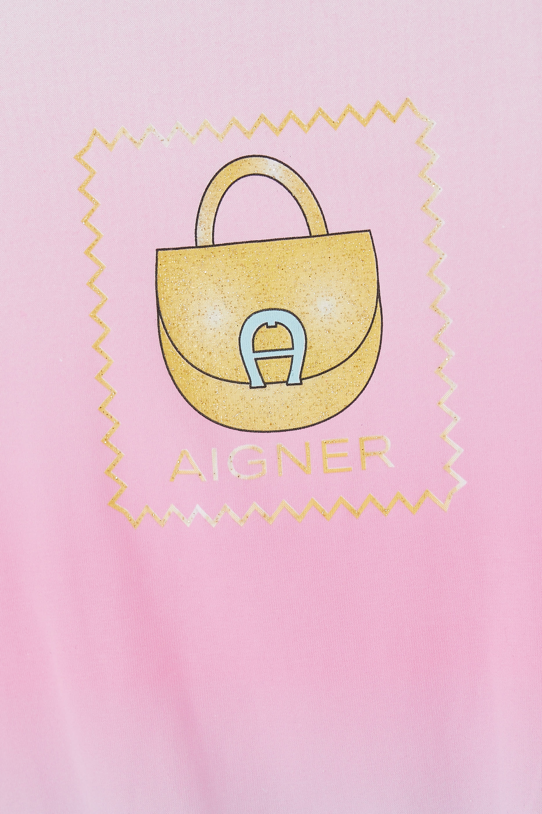 تيشيرت بعقدة وطبعات شعار الماركة للأطفال