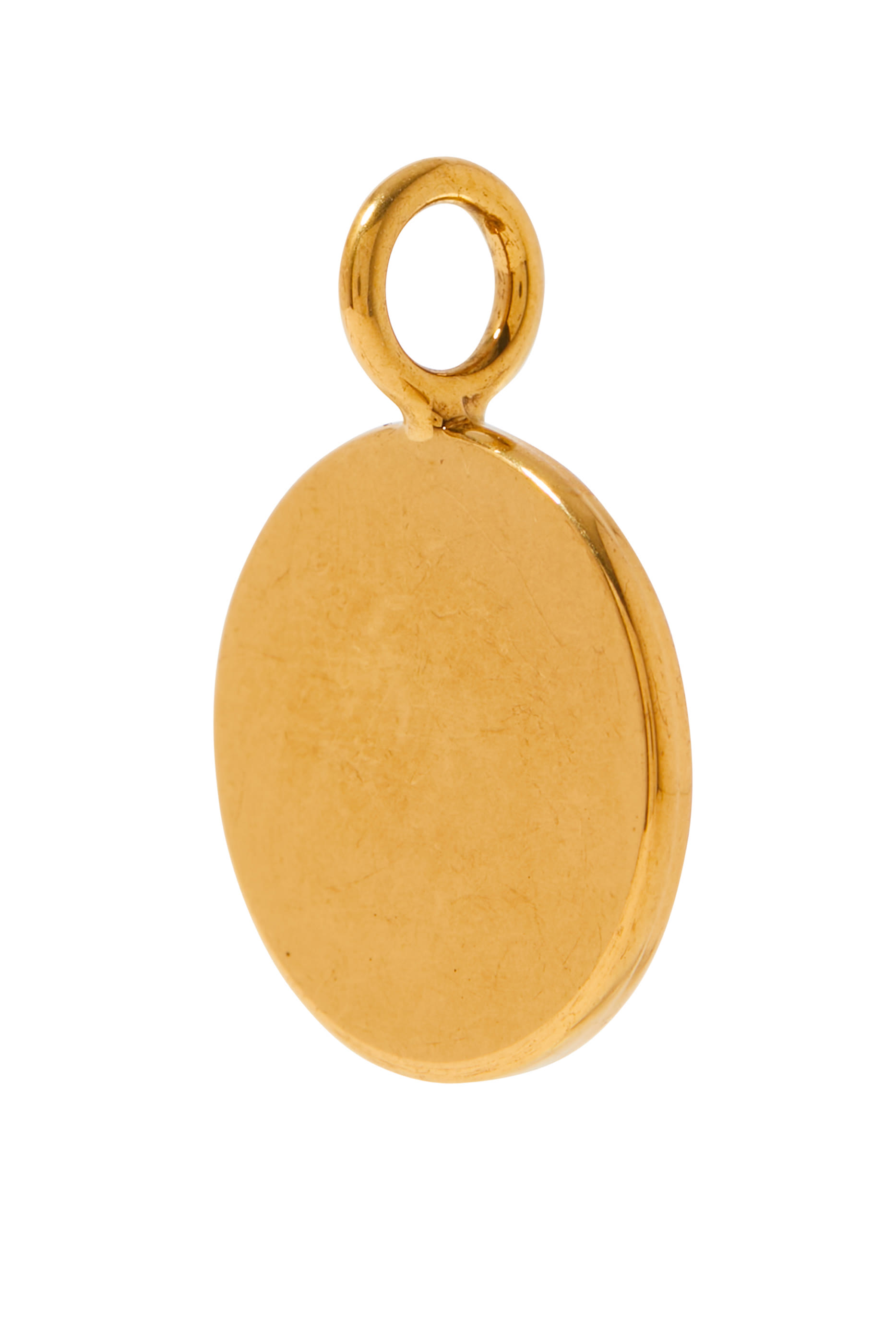 حلية بتصميم عملة بنقشة حصان وحروف شعار الماركة