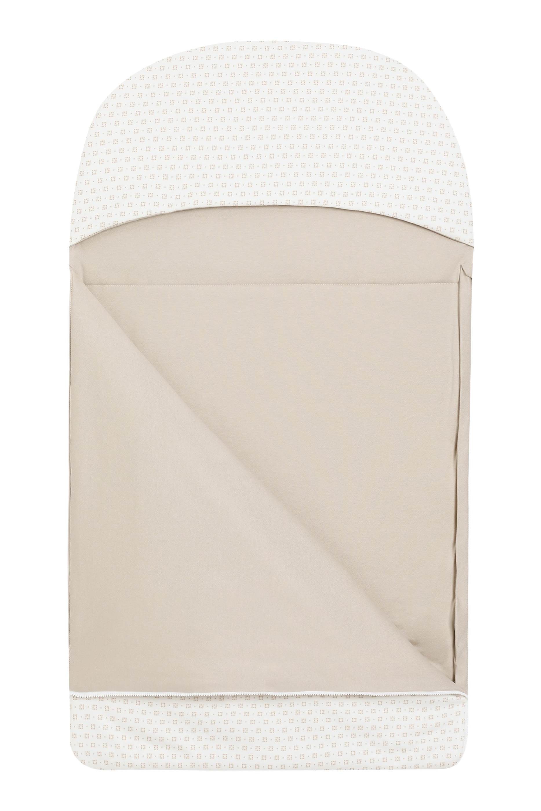 كيس نوم مزين بشعار حرفي الماركة بتصميم متداخل للأطفال