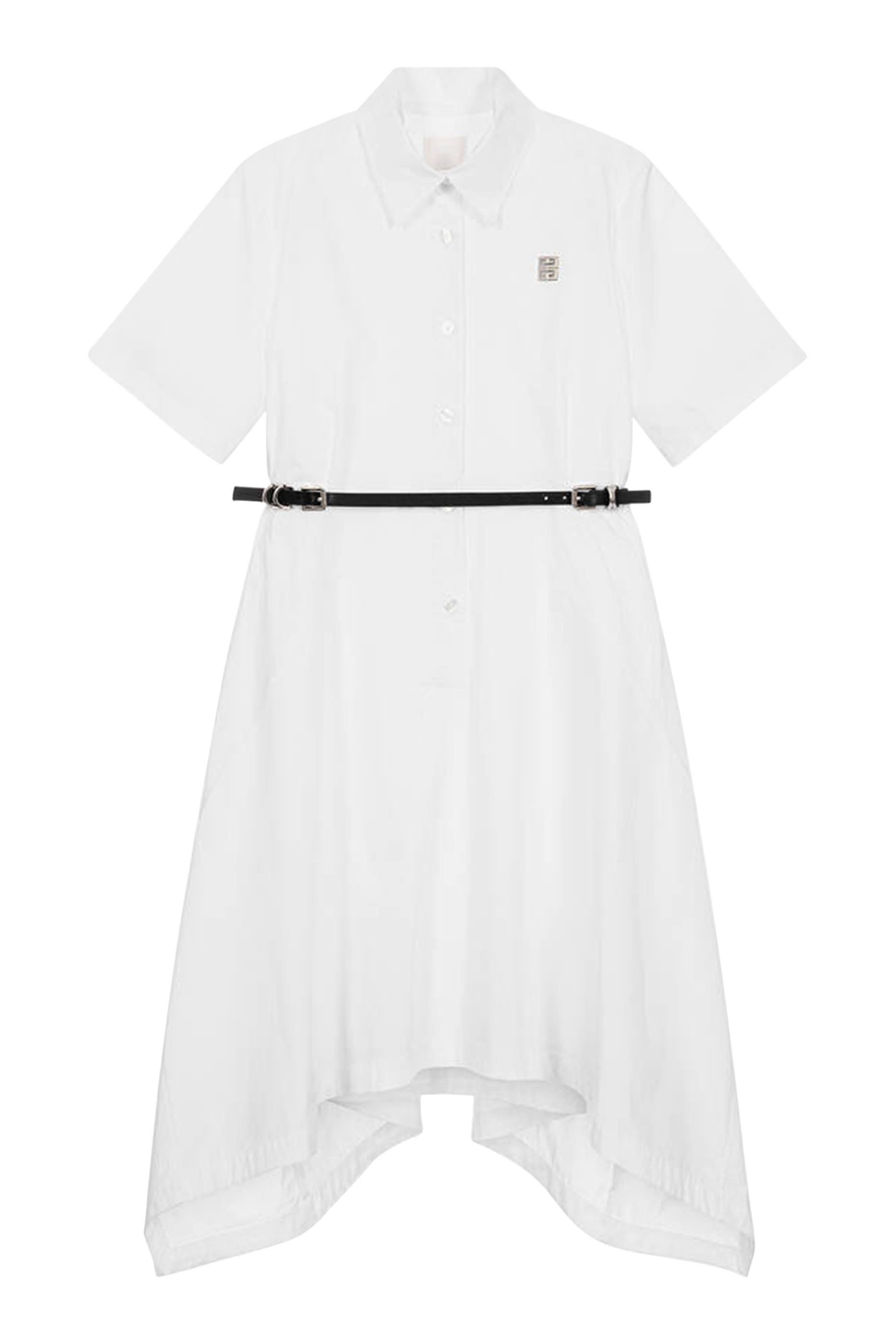 فستان بتصميم قميص بشعار الماركة للأطفال