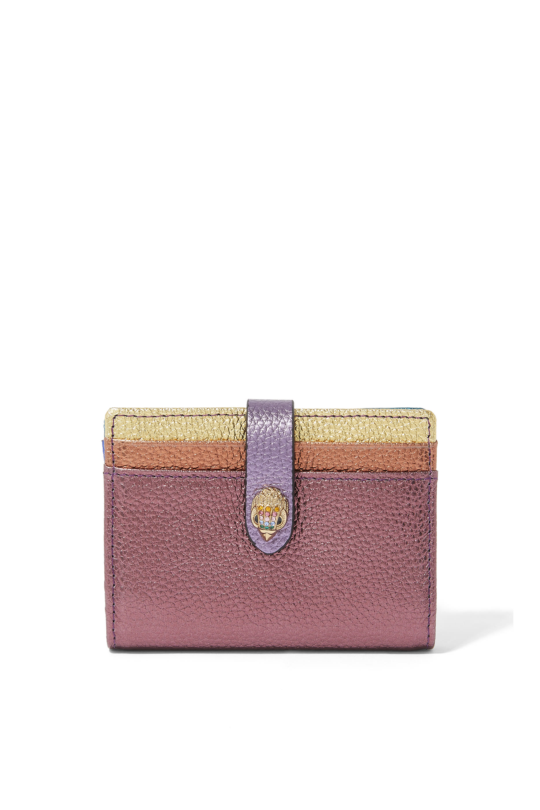 حافظة بطاقات جلد بفتحات متعددة