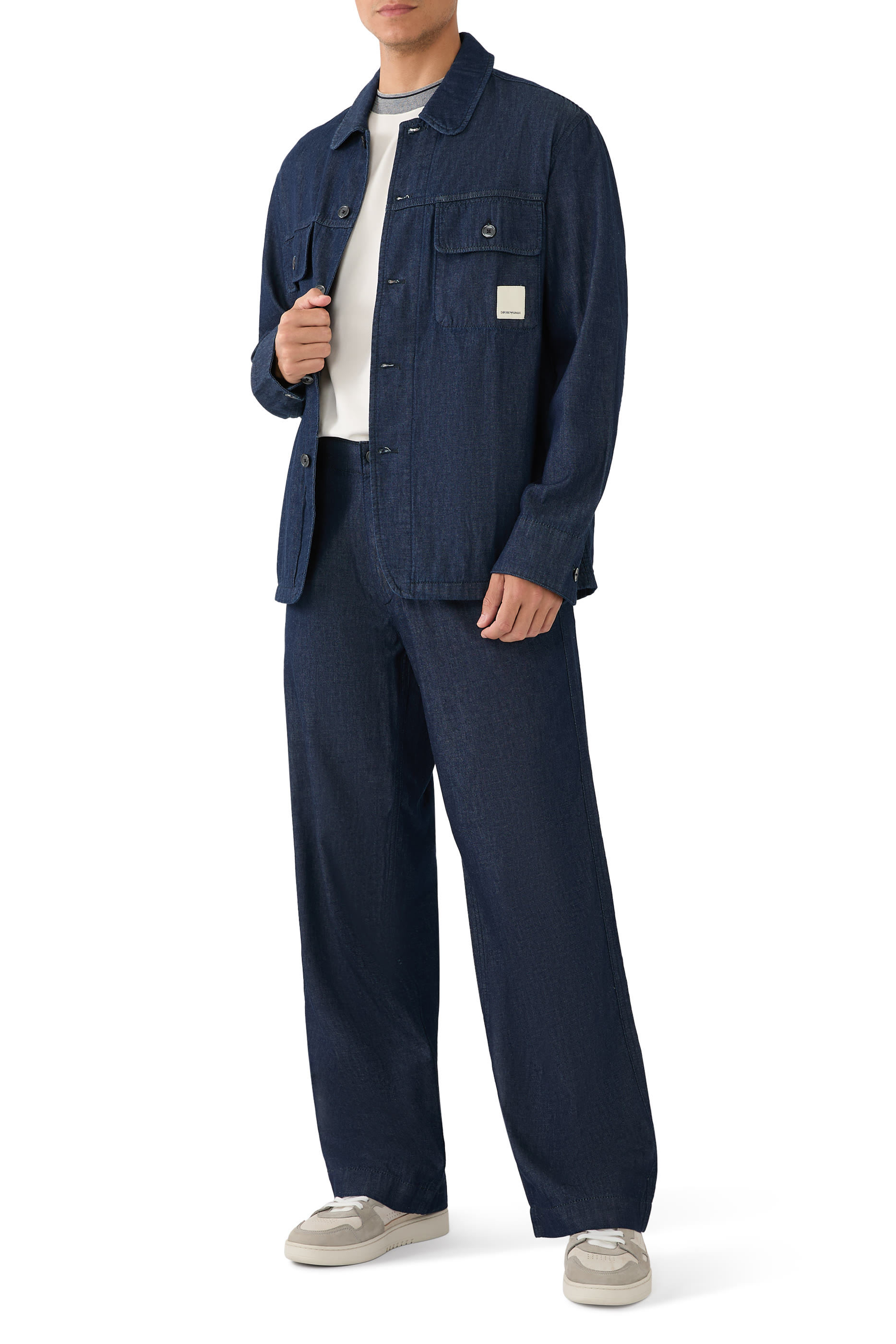 بنطال شامبراي اي اس فيه دنيم