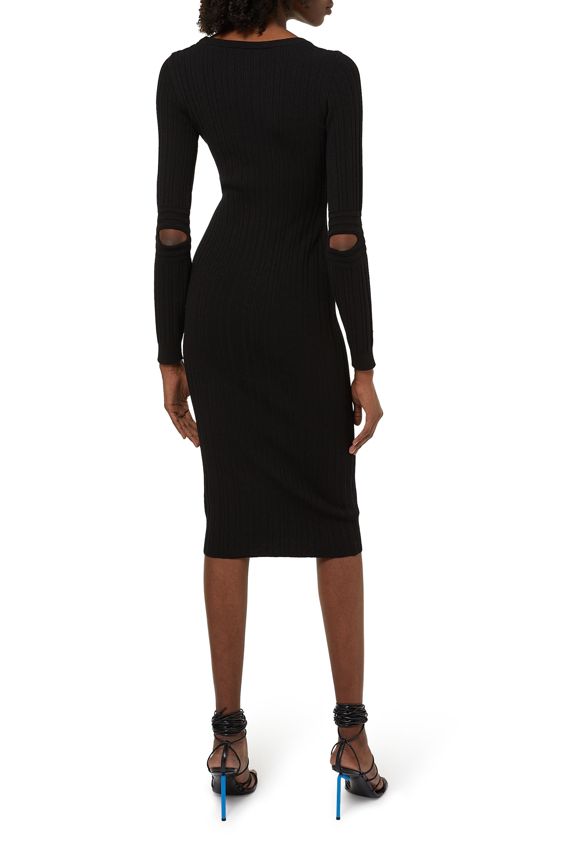 فستان مضلع بطبعة oFF