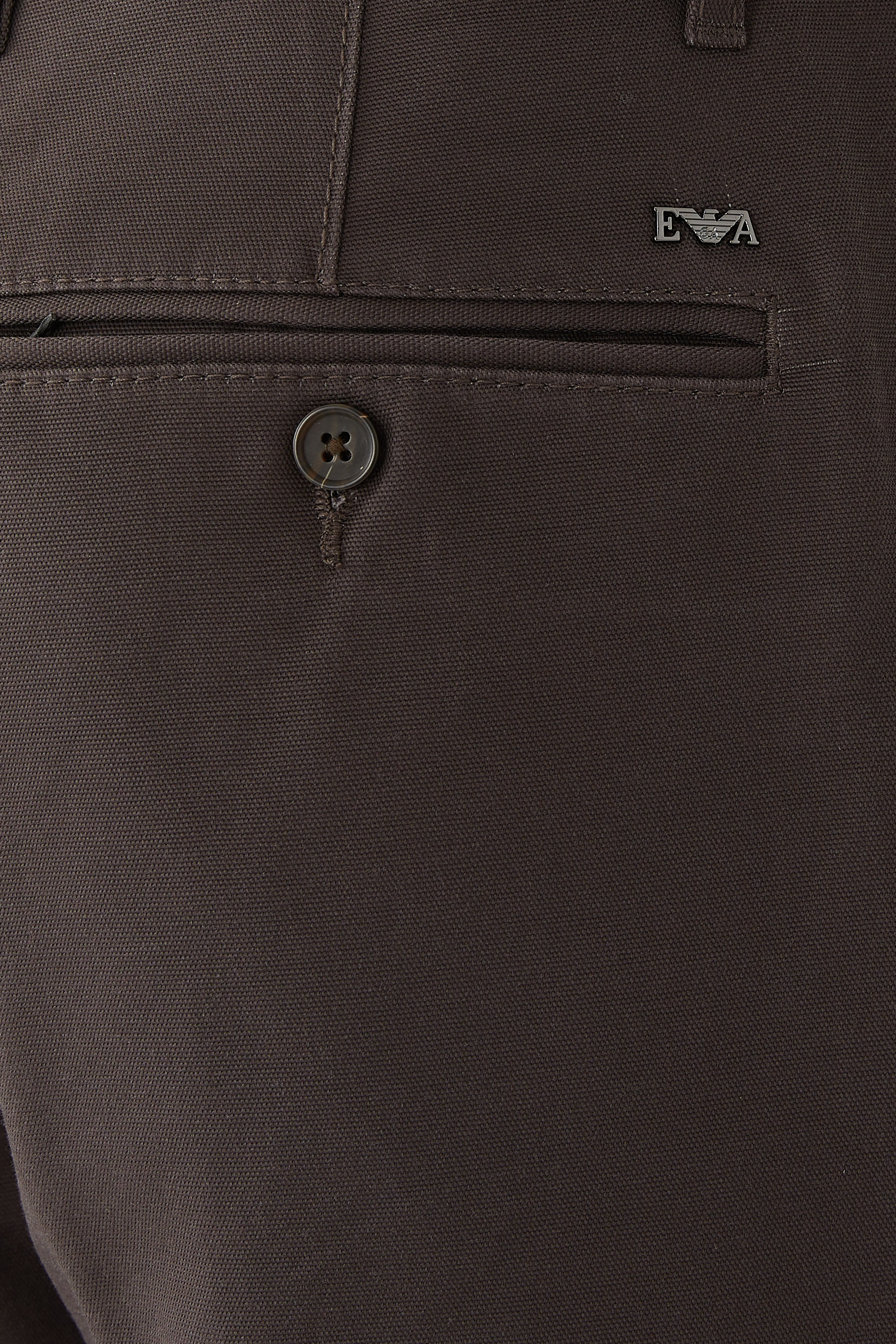 بنطال بقصة ساق مستقيمة قماش قنب