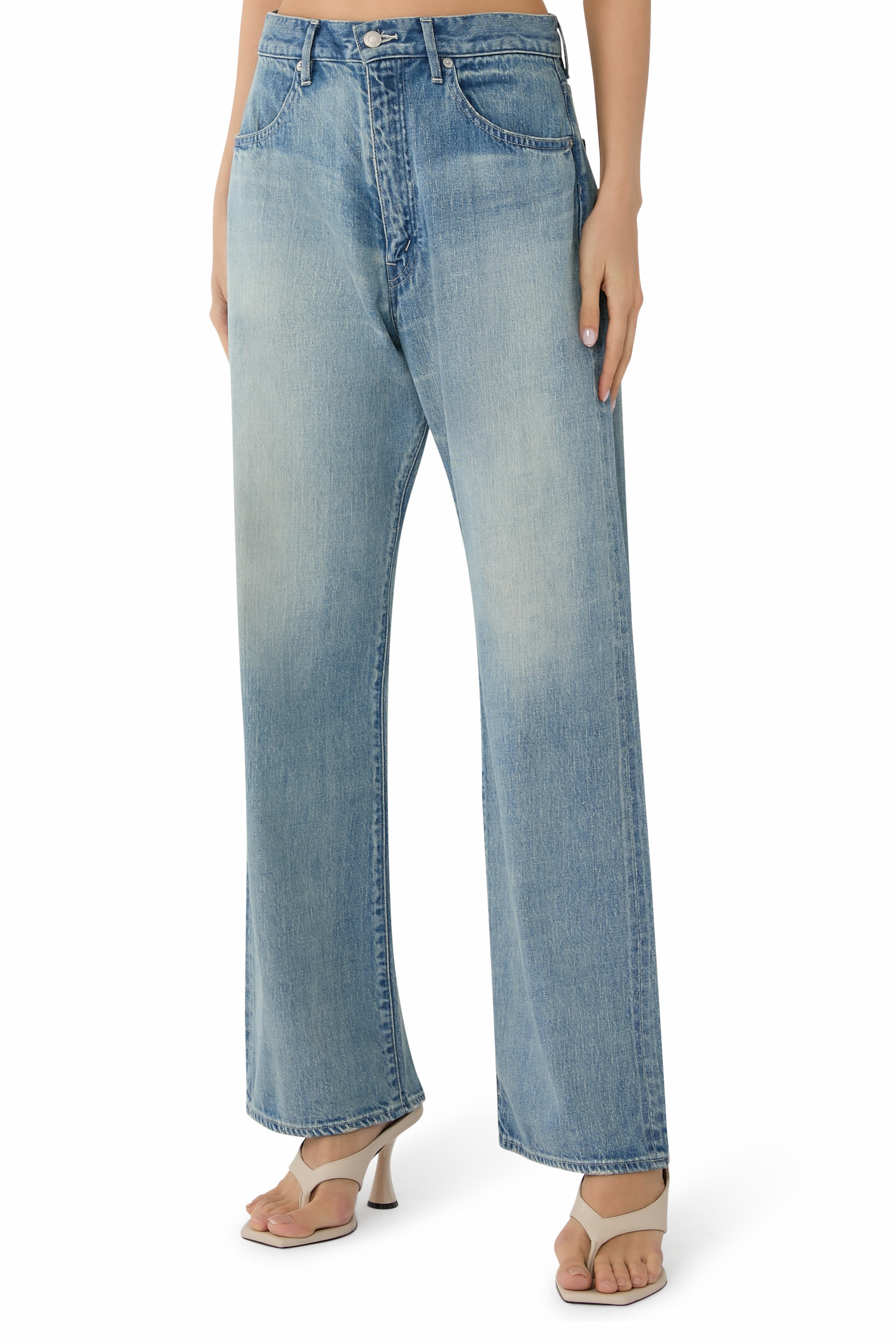 بنطال دينيم سيلفدج بلون فاتح