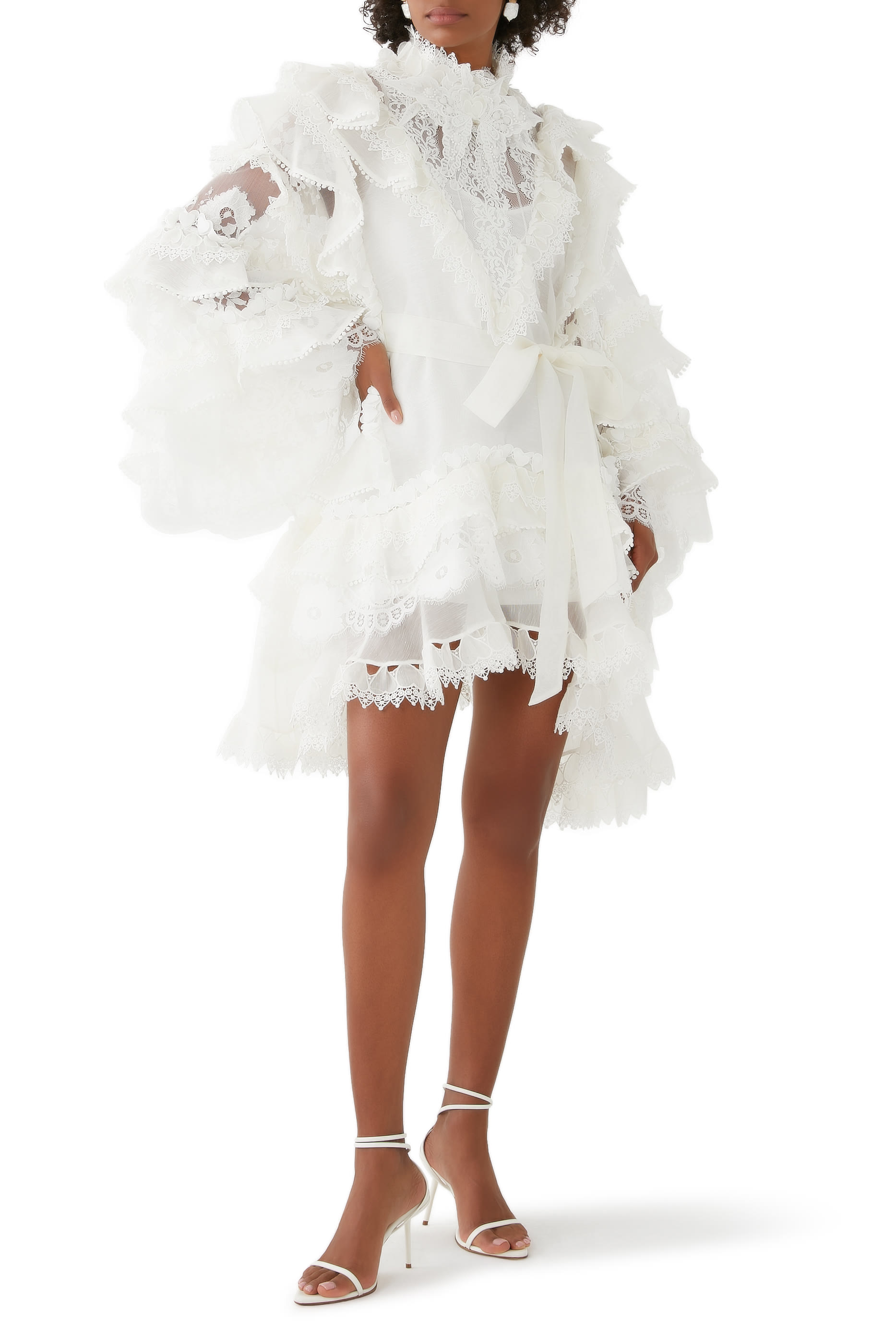 فستان كراش قصير بحواف مزينة بقلوب