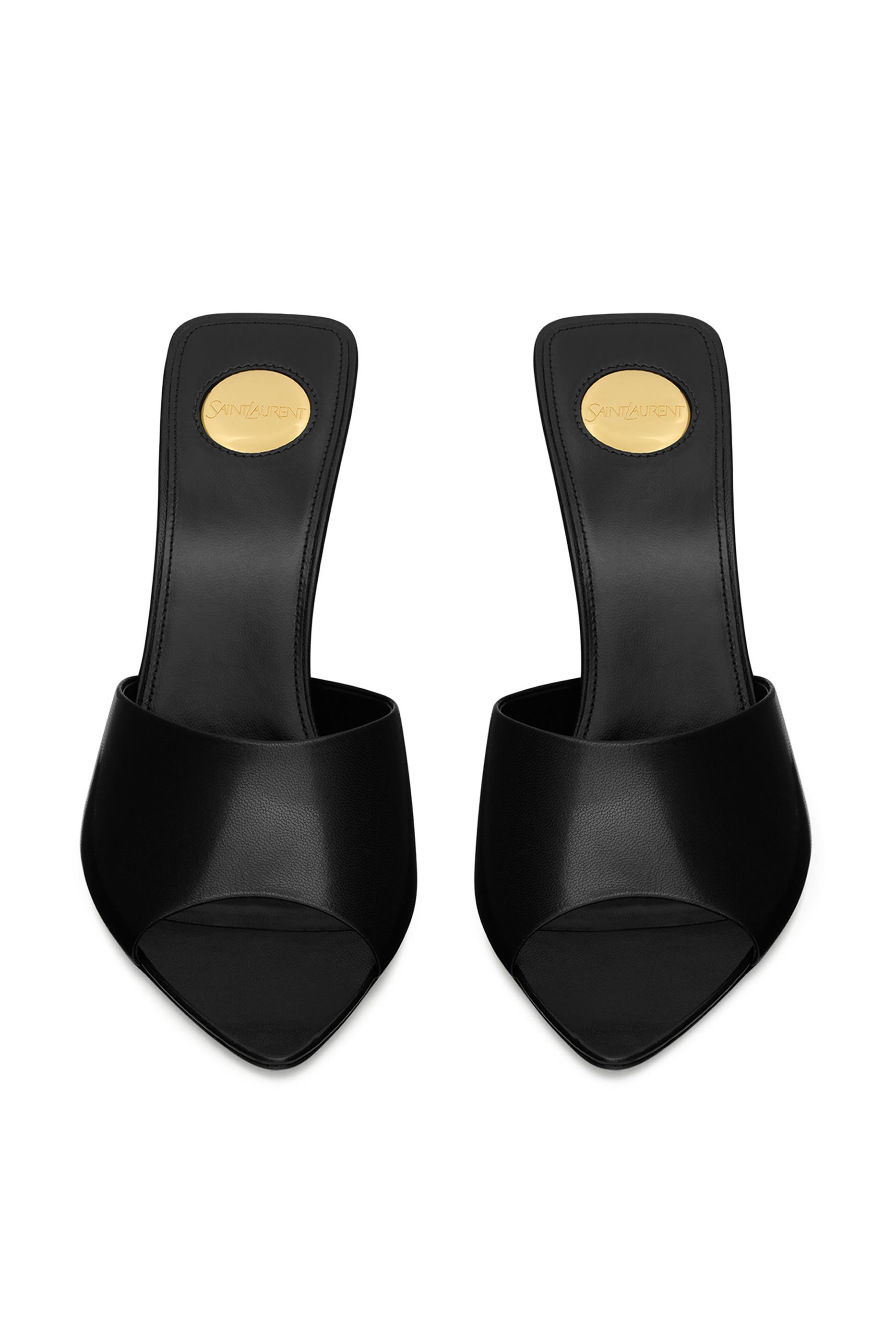  Romy 90 Mules in Smooth Leather 