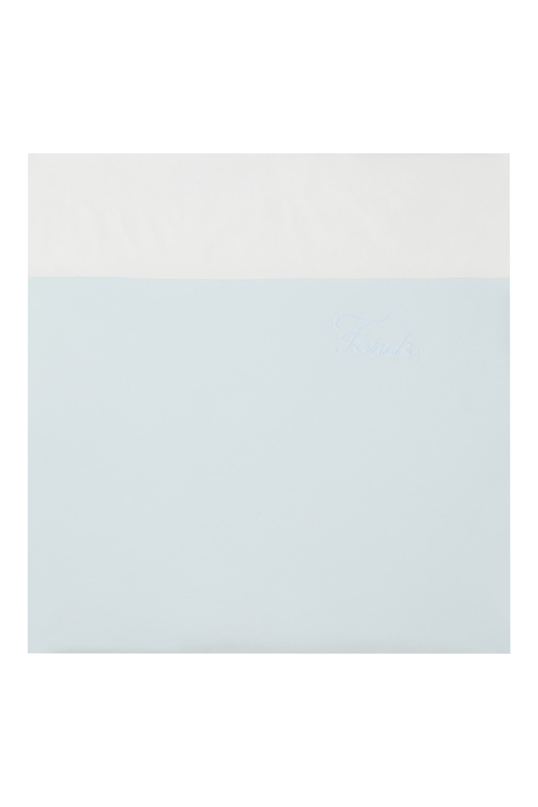 بطانية بتطريز شعار الماركة قطن