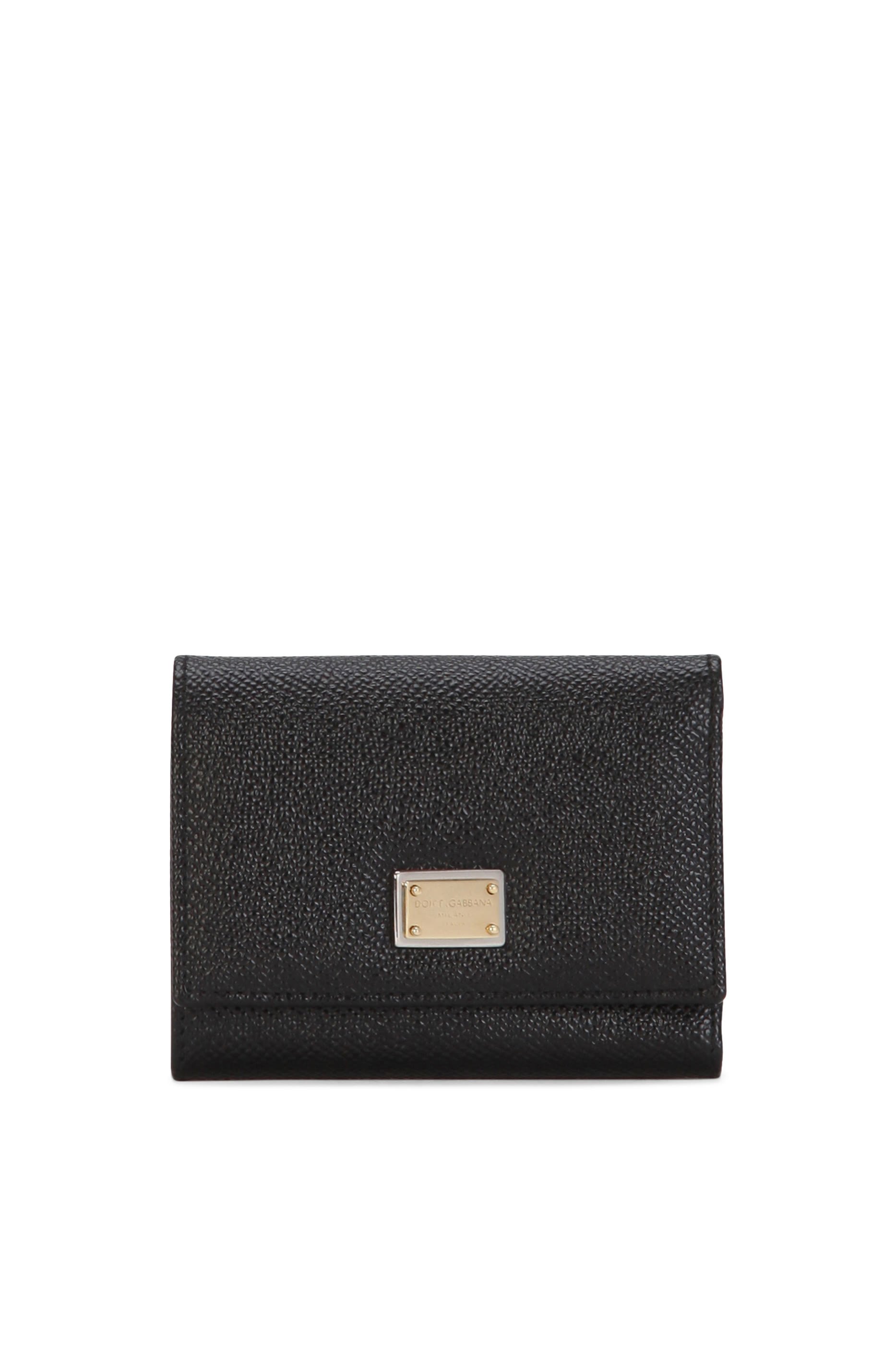 محفظة دوفين بشعار الماركة جلد عجل