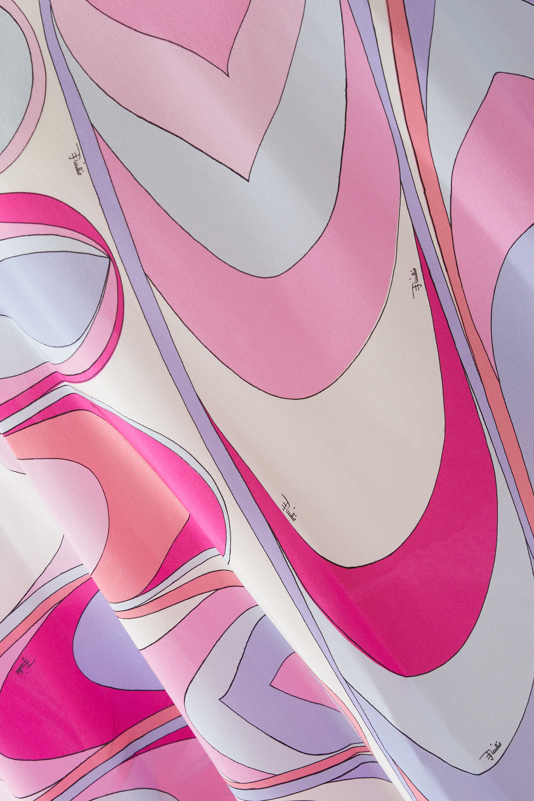 قفطان حرير بنقشة أوندي