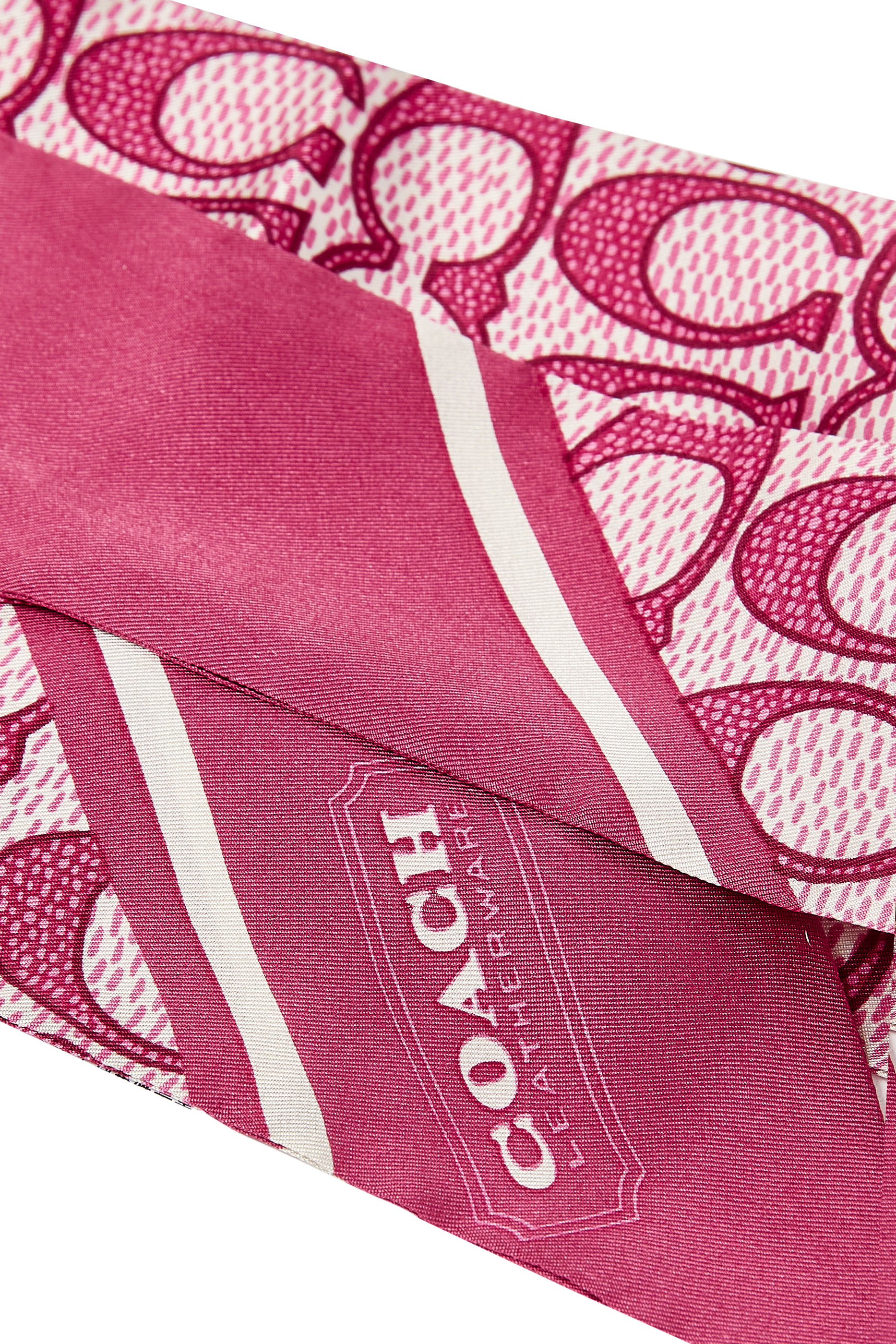 وشاح كلاسيكي بطبعات شعار الماركة حرير