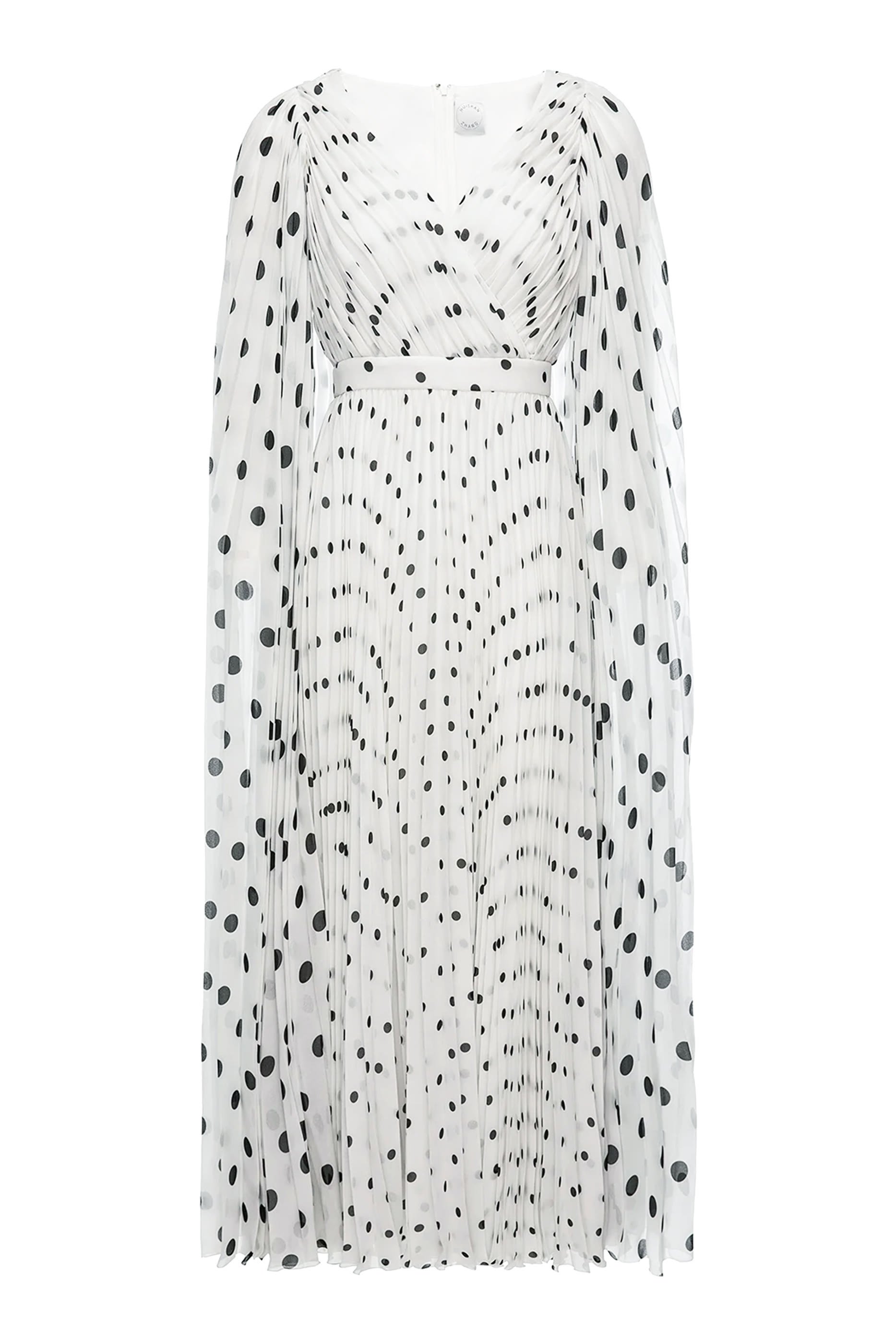 فستان بريل بنقشة نقاط