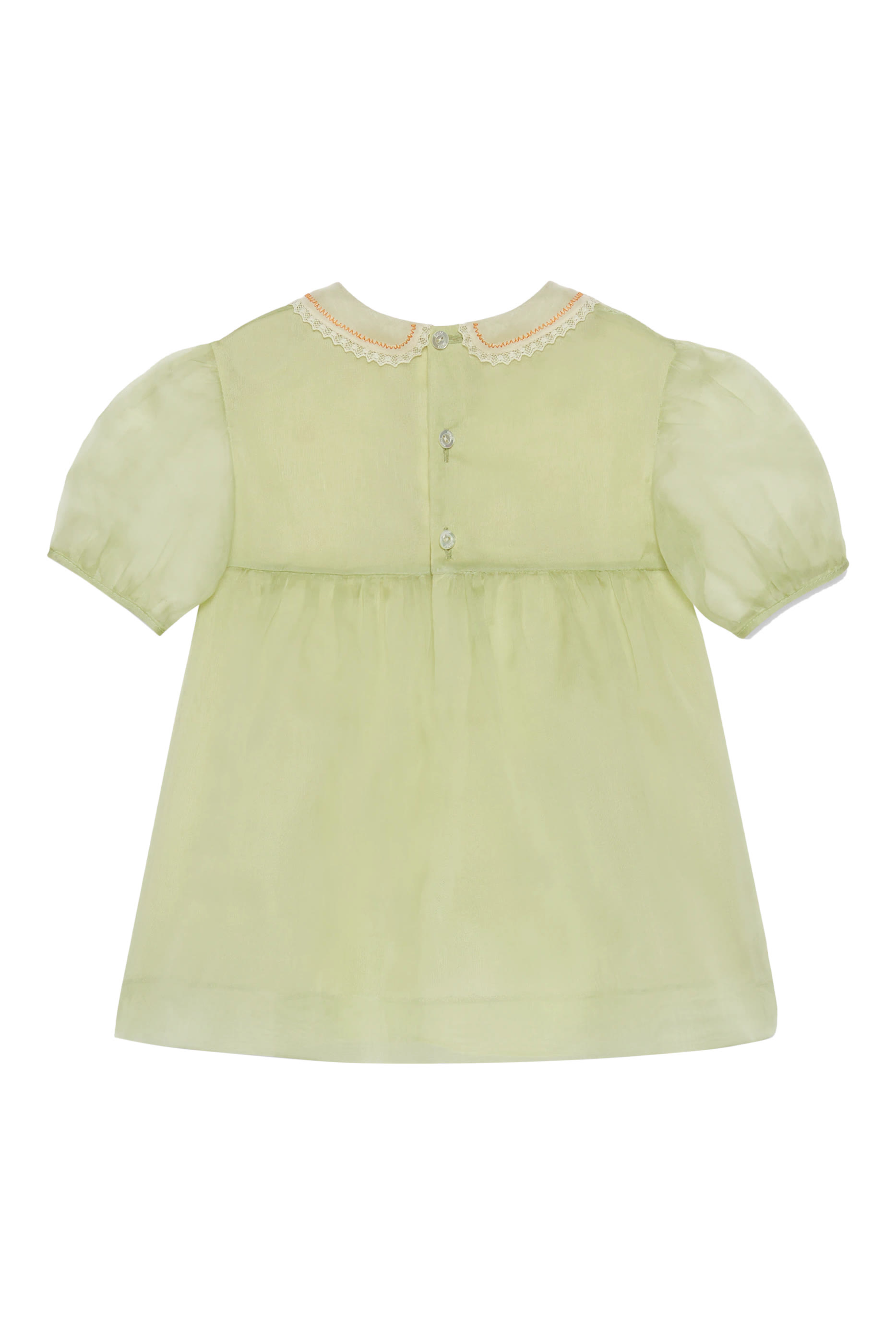 فستان أورجونزا حرير لامع للأطفال