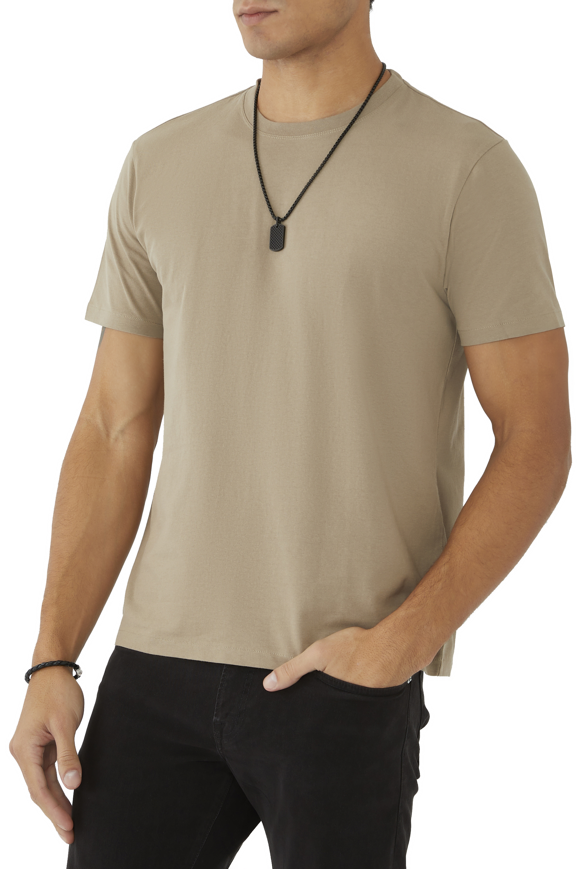 تيشيرت بشعار الماركة قطن