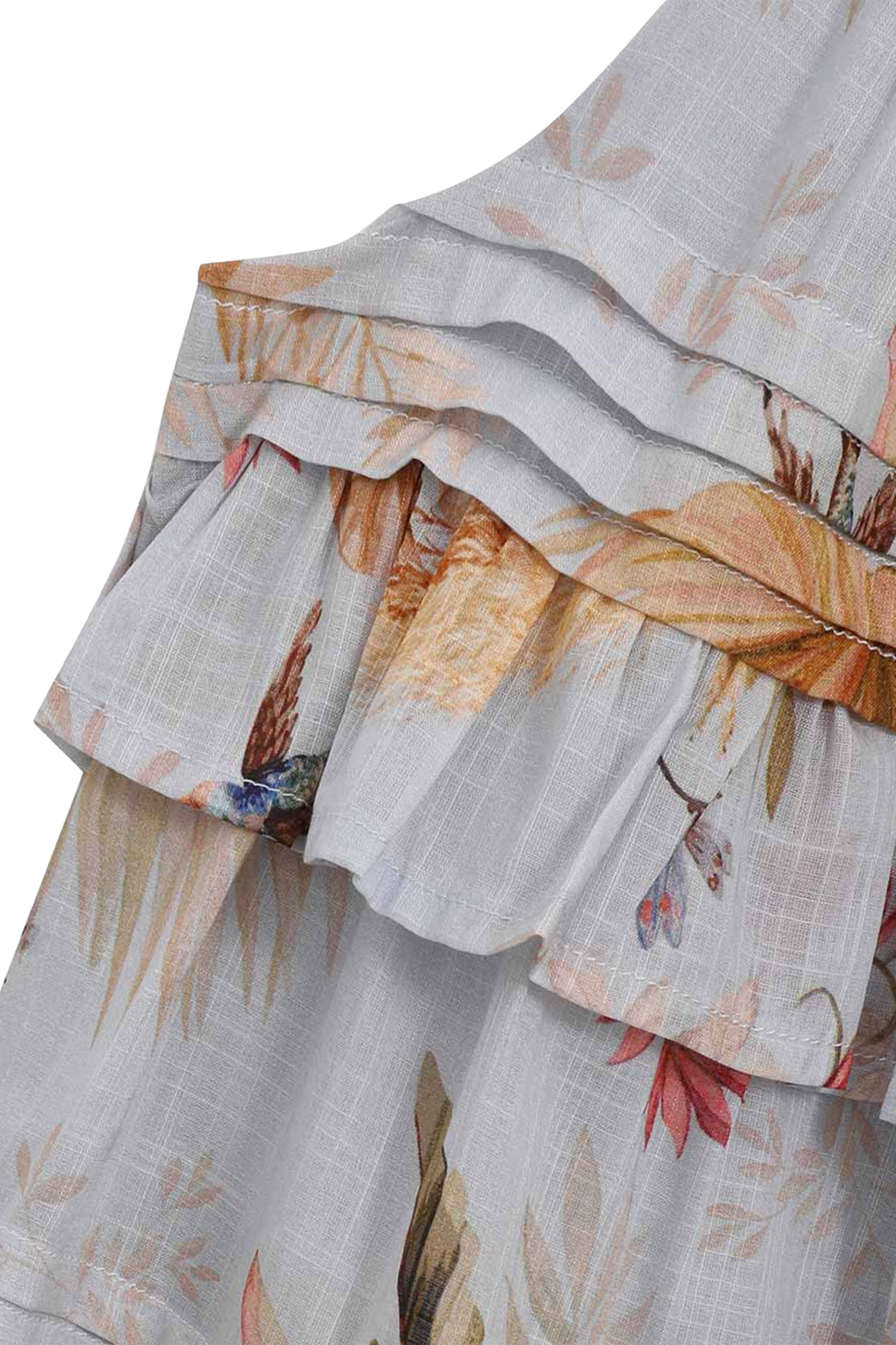 فستان ريانون بقصة واسعة نحو الأسفل للأطفال