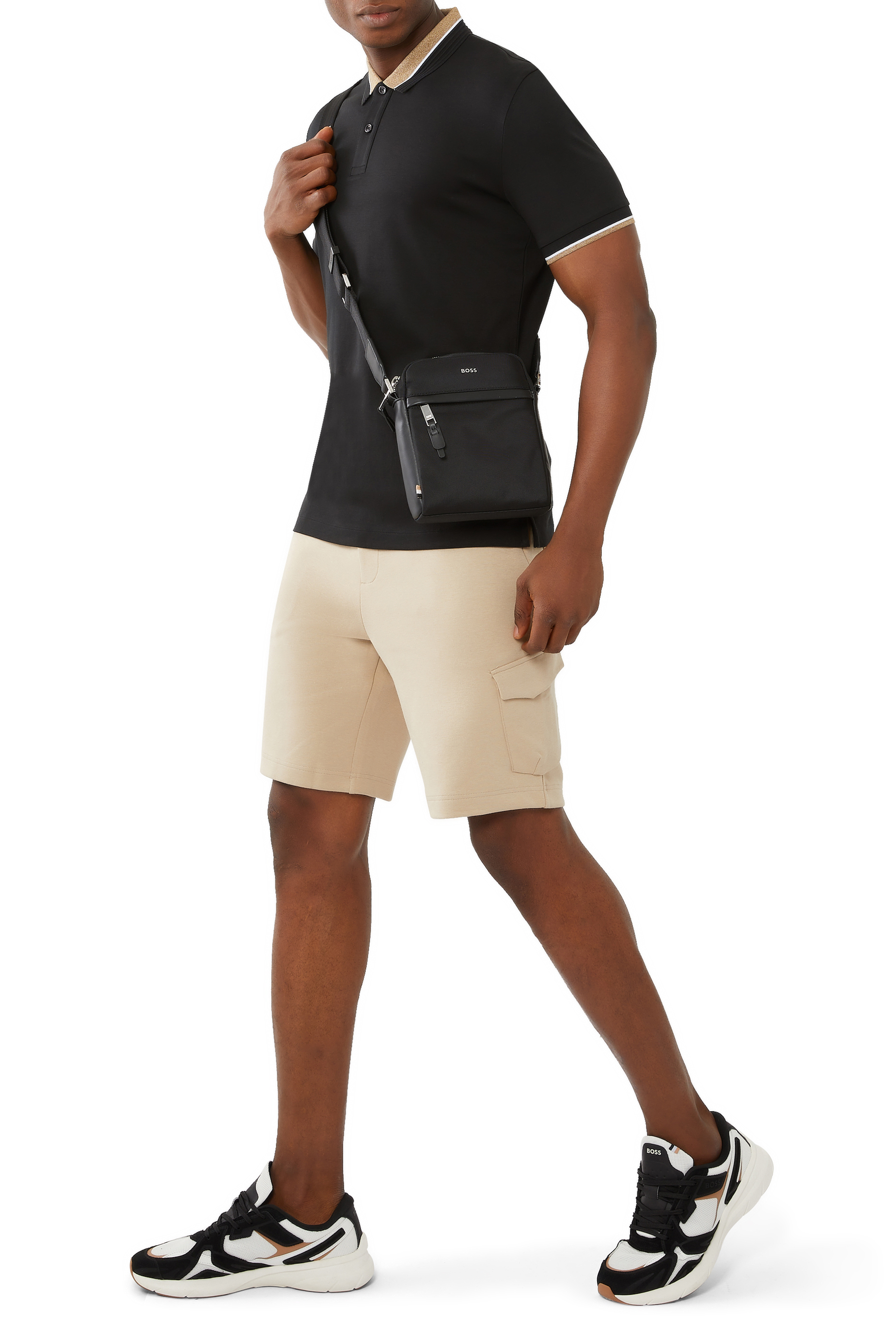 حقيبة ريبورتر بسحاب وحروف شعار الماركة