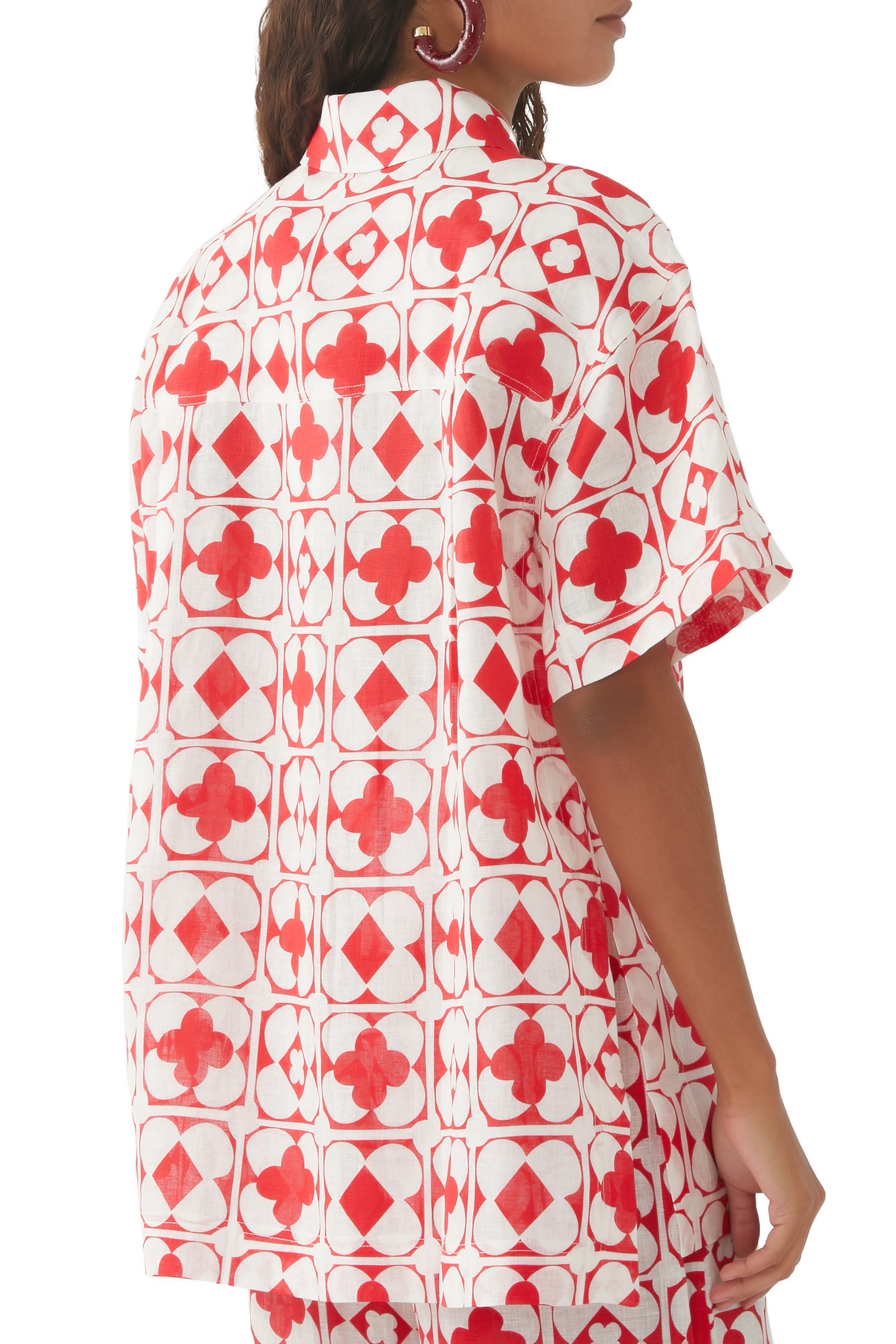 قميص بالمير بأكمام قصيرة