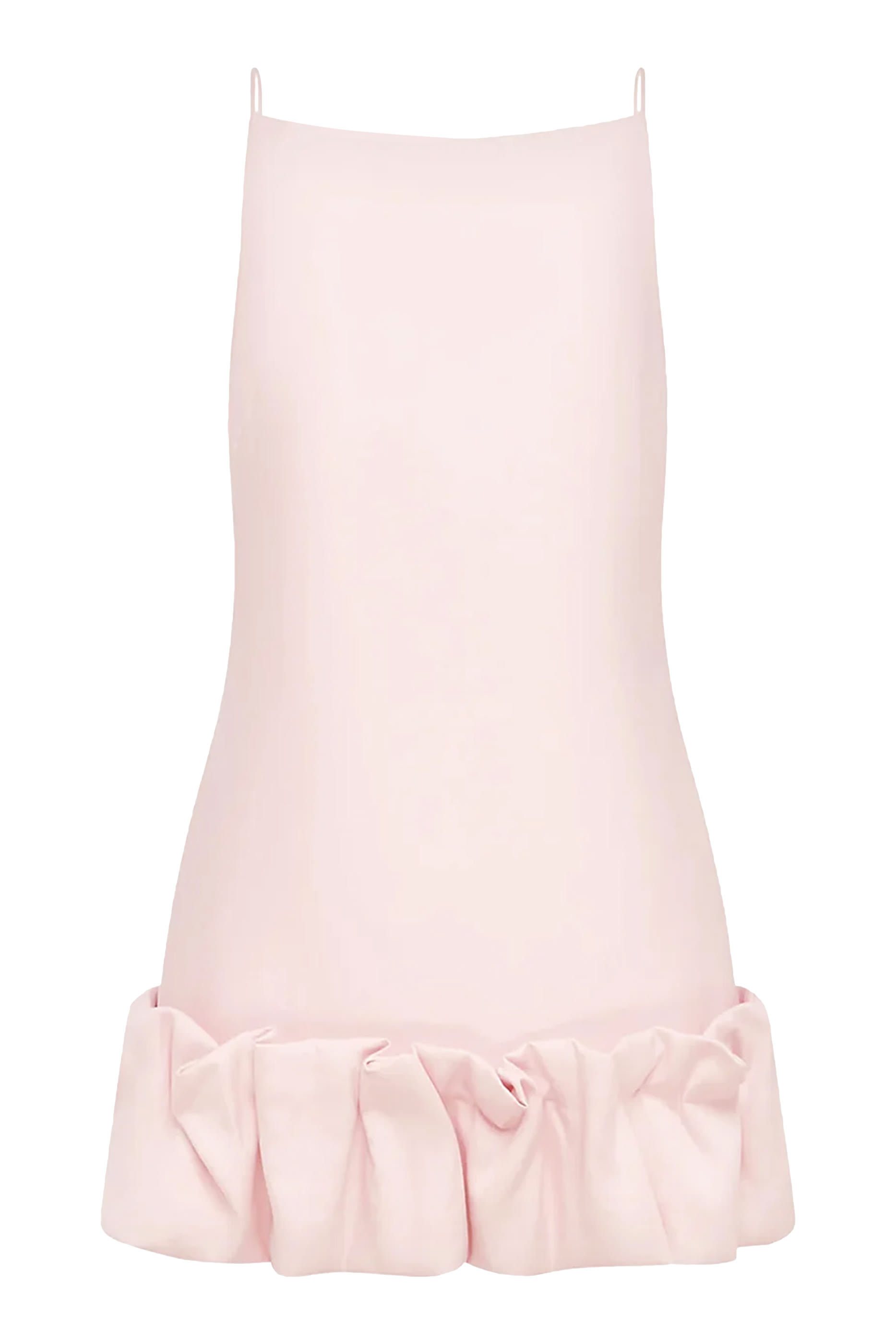 فستان أوتيس قصير بحافة منفوخة