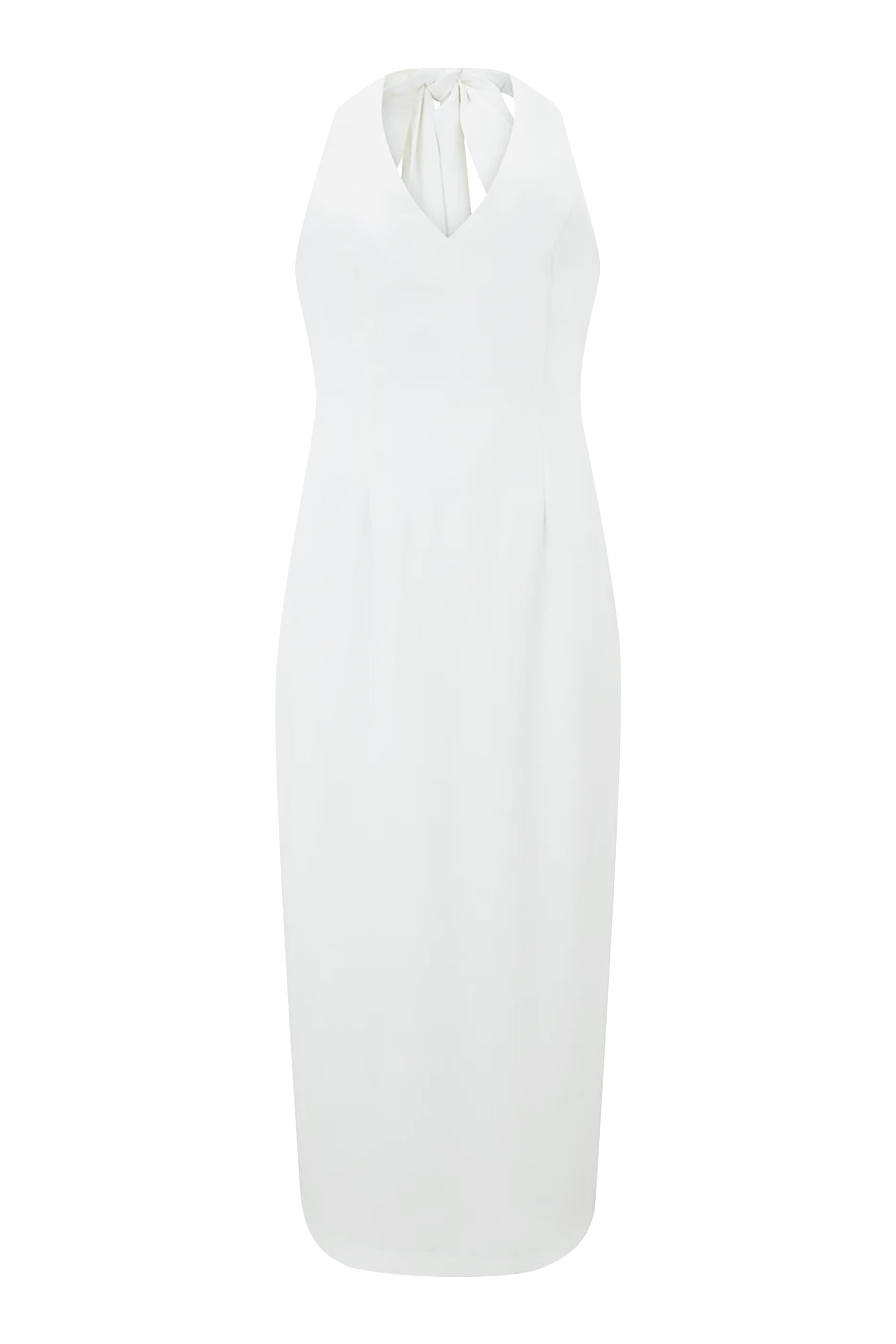 فستان التميت ميوز متوسط الطول بياقة V