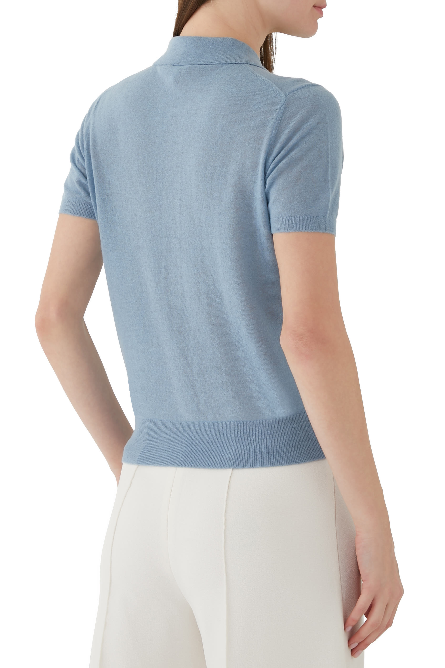 قميص بولو صوف مجعد