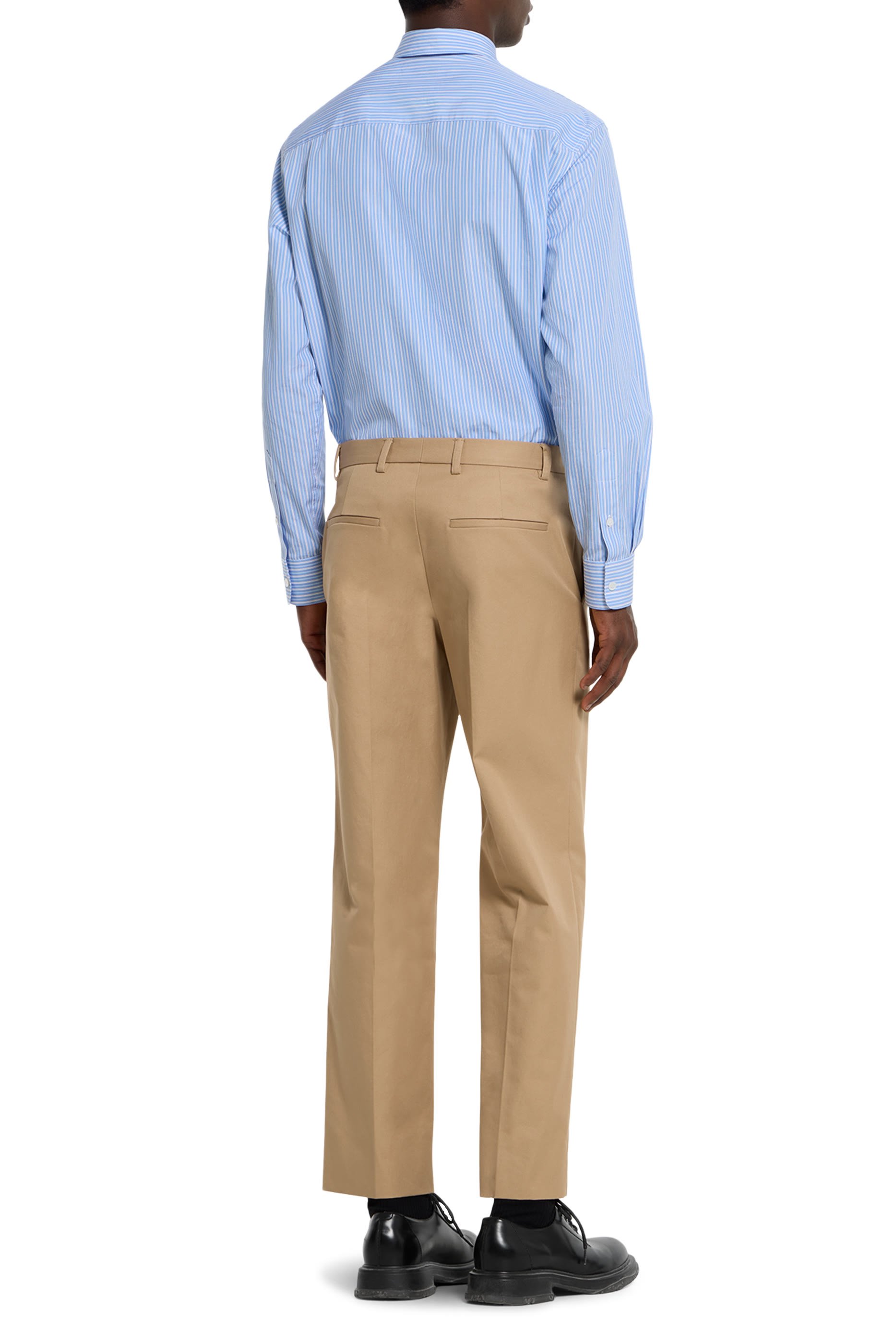 بنطال بشريط ويب حرير تويل