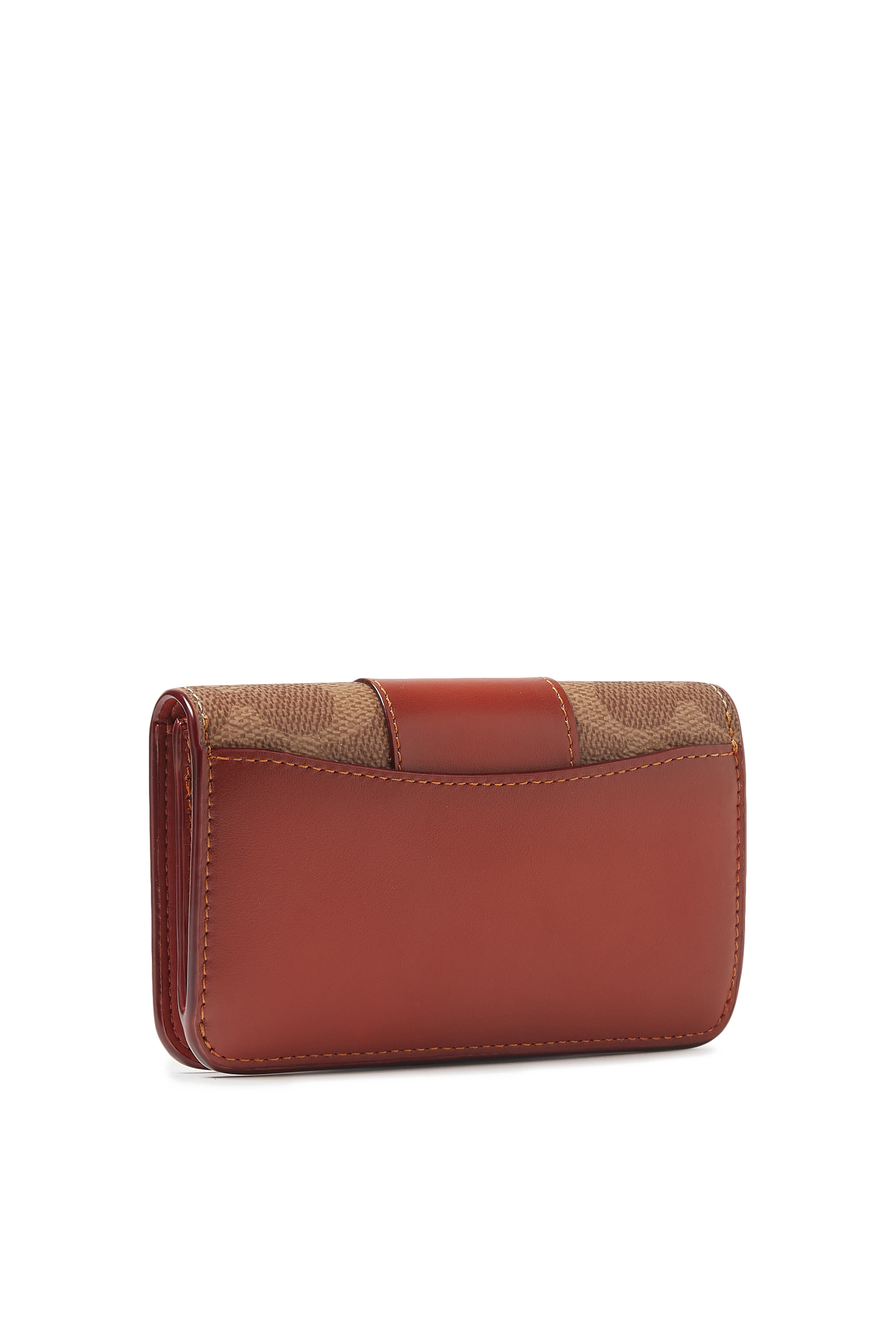 حافظة بطاقات ايسنشال بتصميم رفيع قماش قنب بشعار الماركة