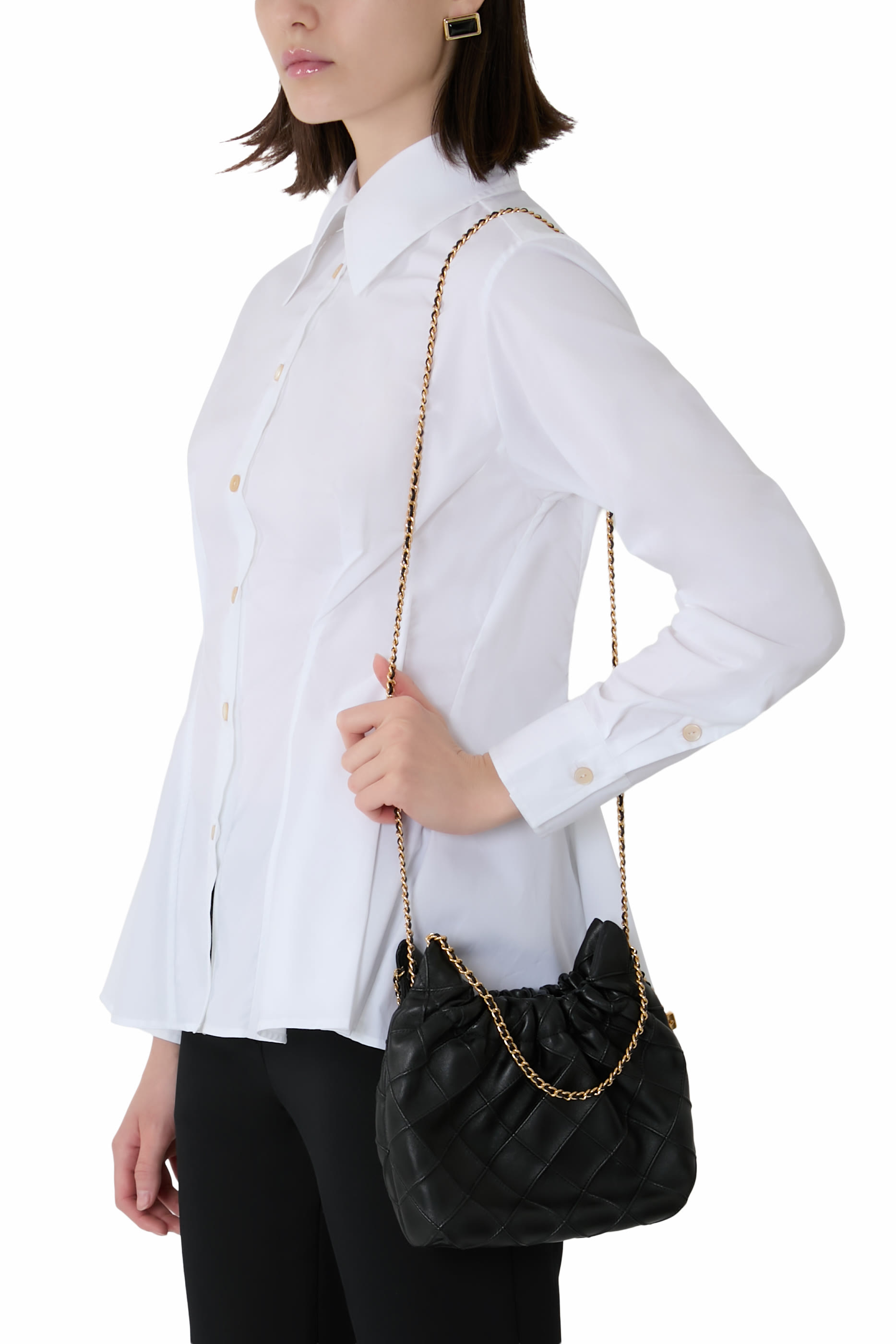 حقيبة هوبو فليمينغ صغيرة جلد ناعم