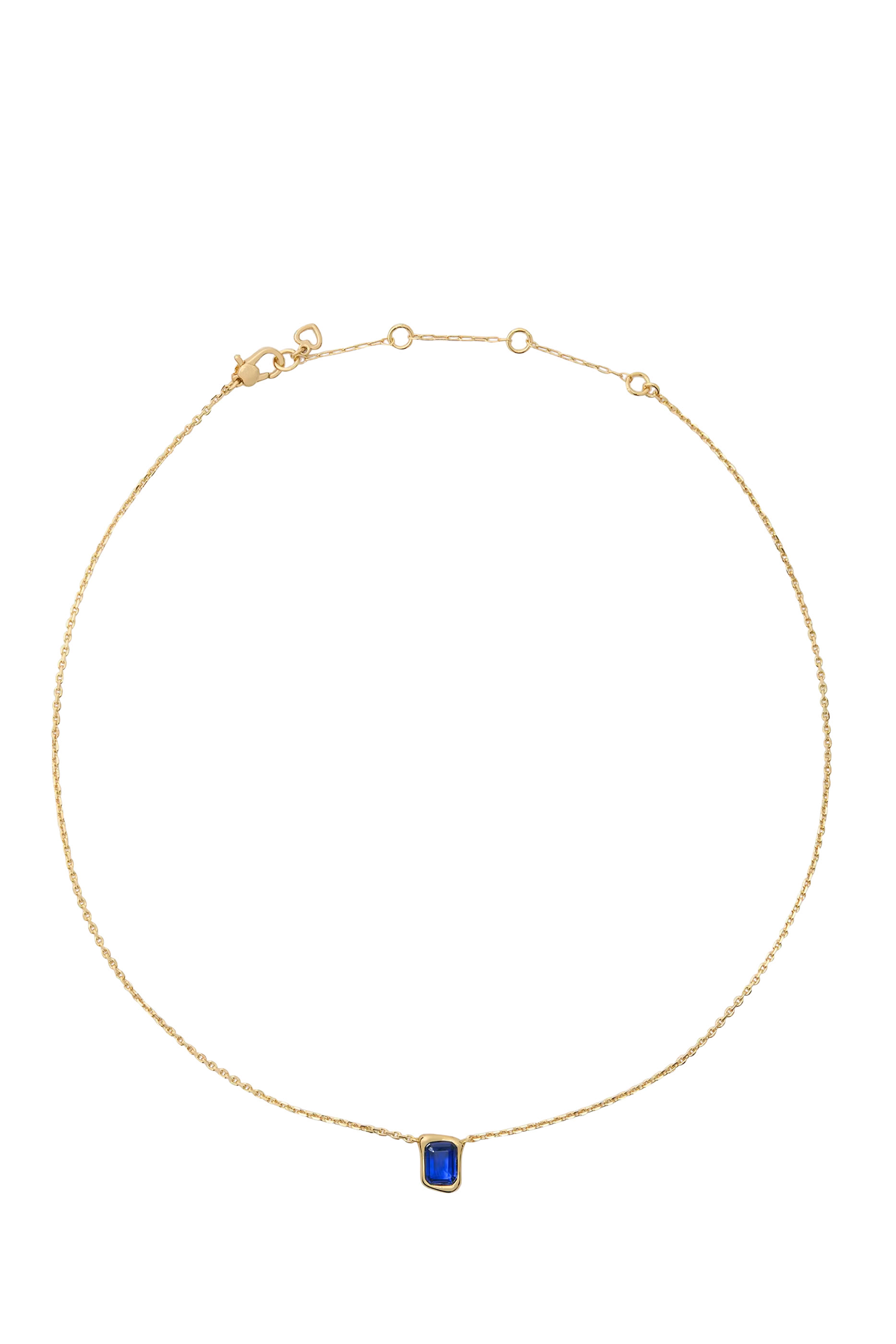 قلادة مولتن بدلاية بحجر زجاجي، معدن مطلي