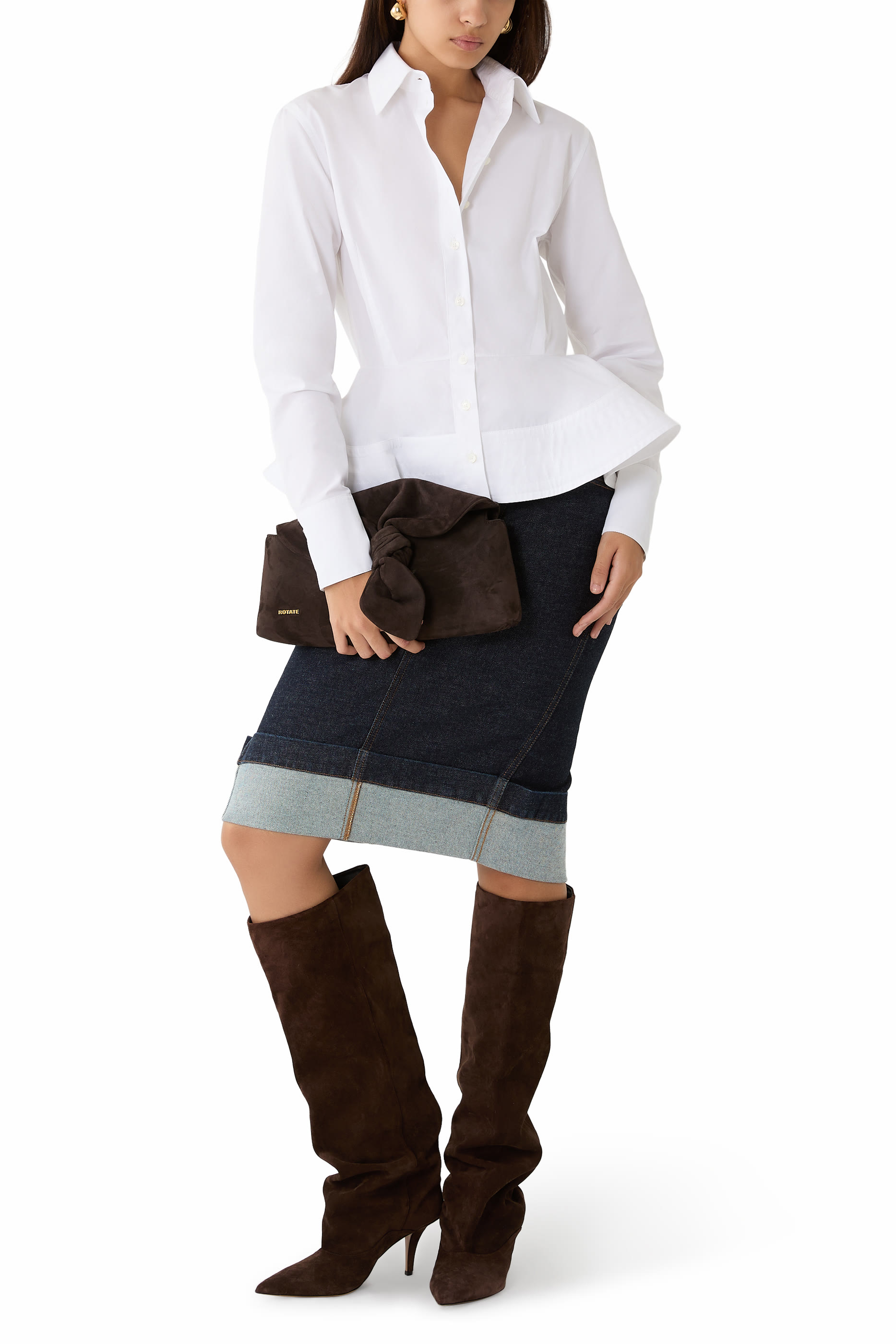 قميص بوبلين بيبلوم