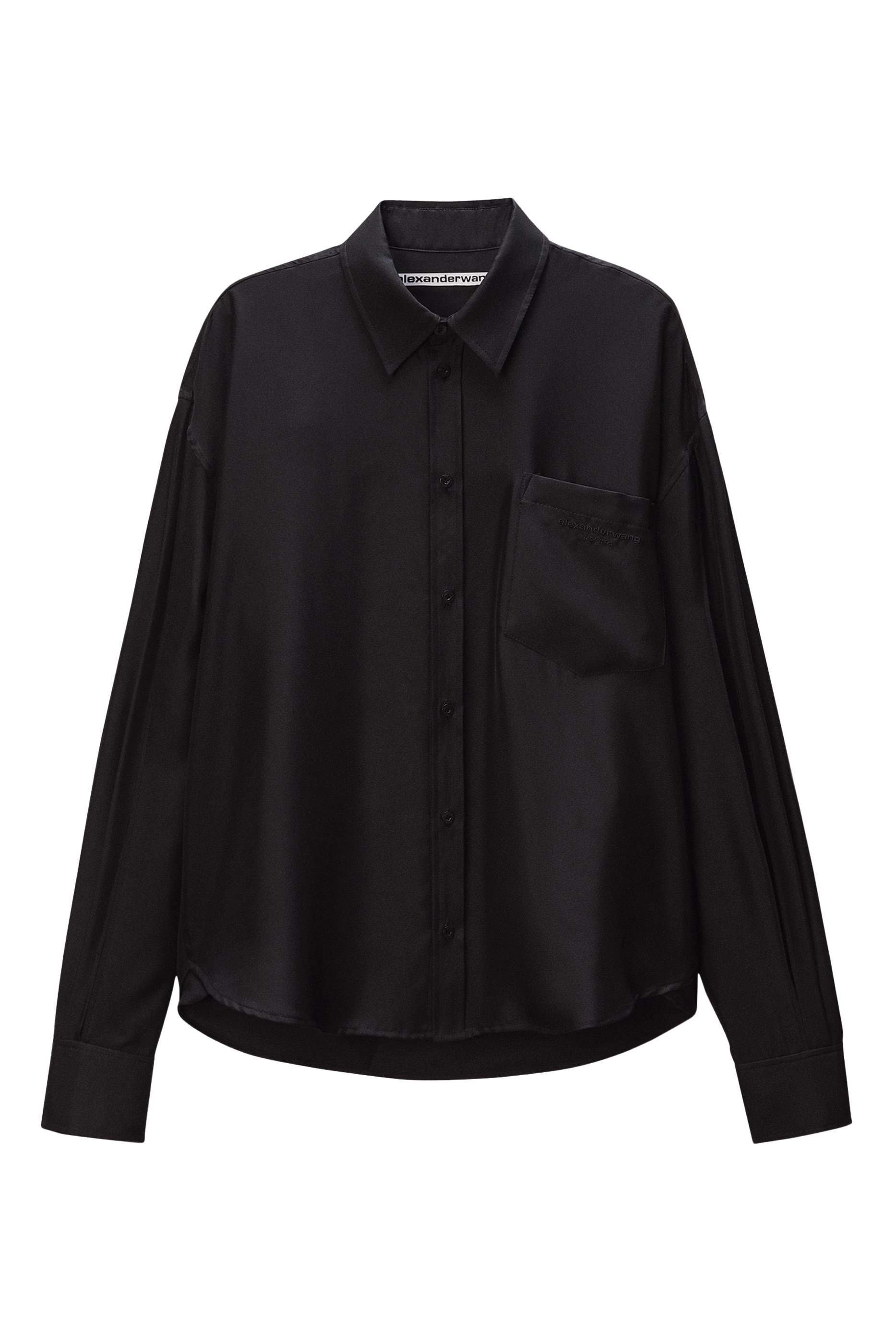 قميص بأكمام مفتوحة حرير