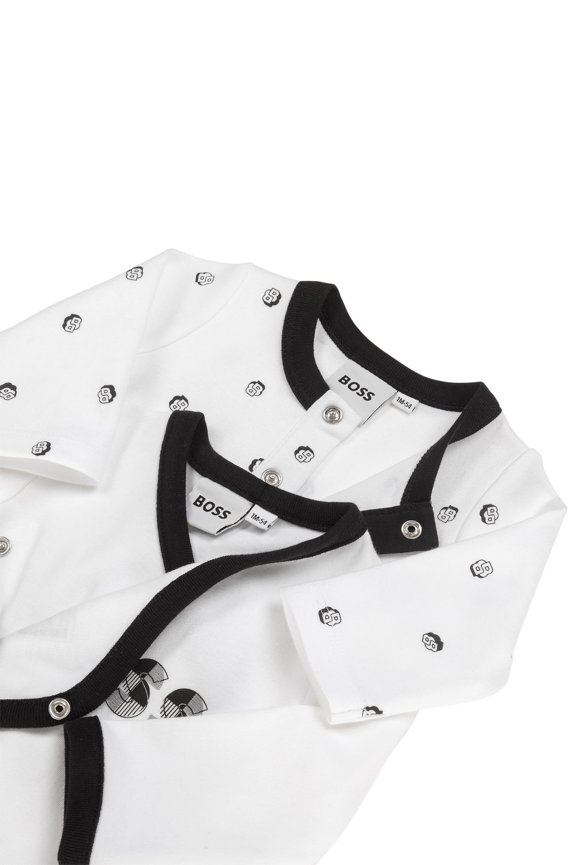 طقم لباس قطعة واحدة بنقشة نقاط بولكا، ثلاث قطع للأطفال