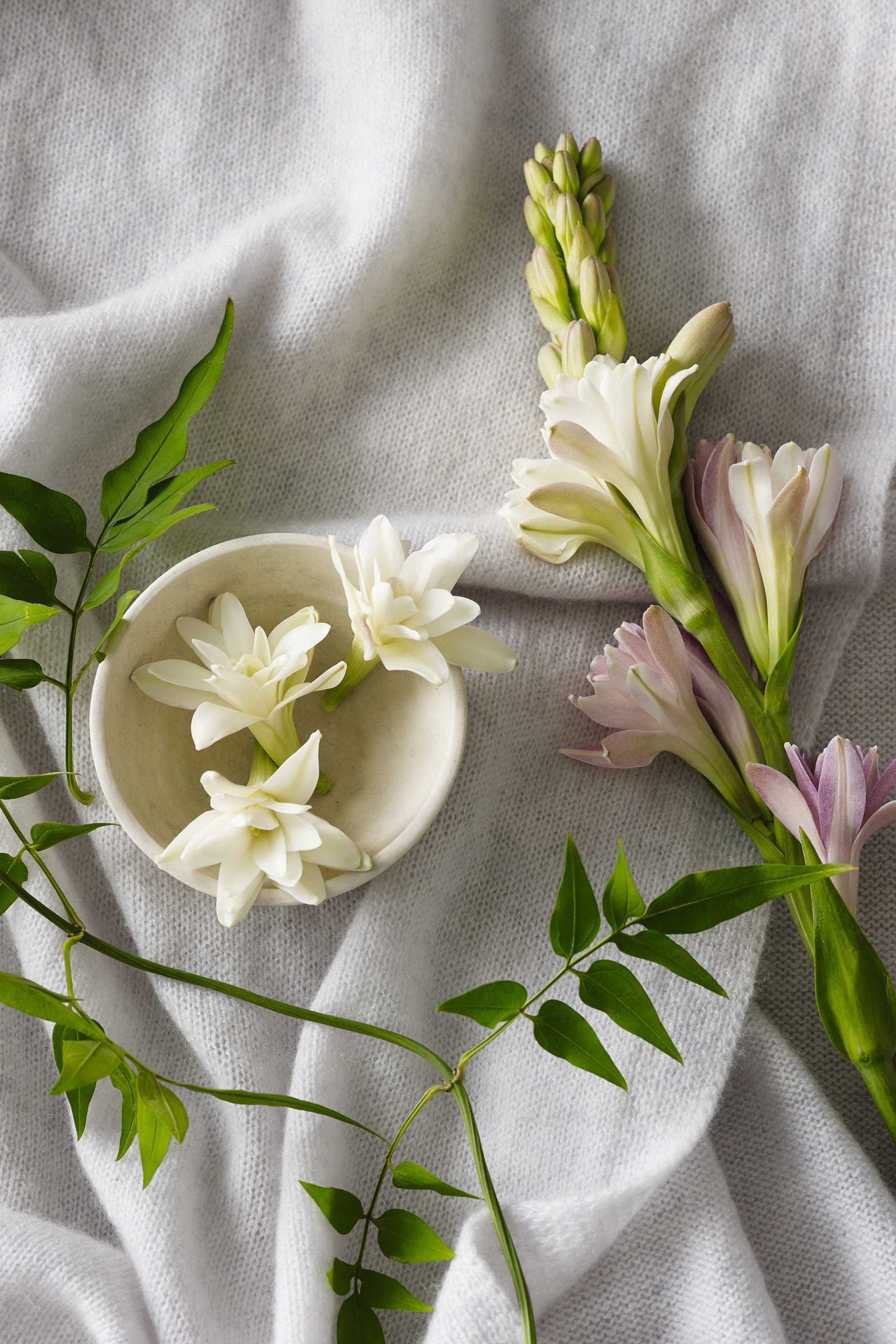 شمعة معطرة بعبير مسك الروم والكشمير