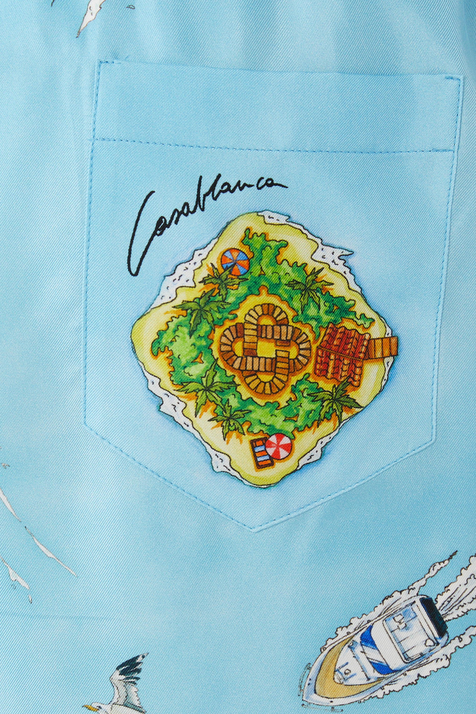 شورت حرير بطبعة