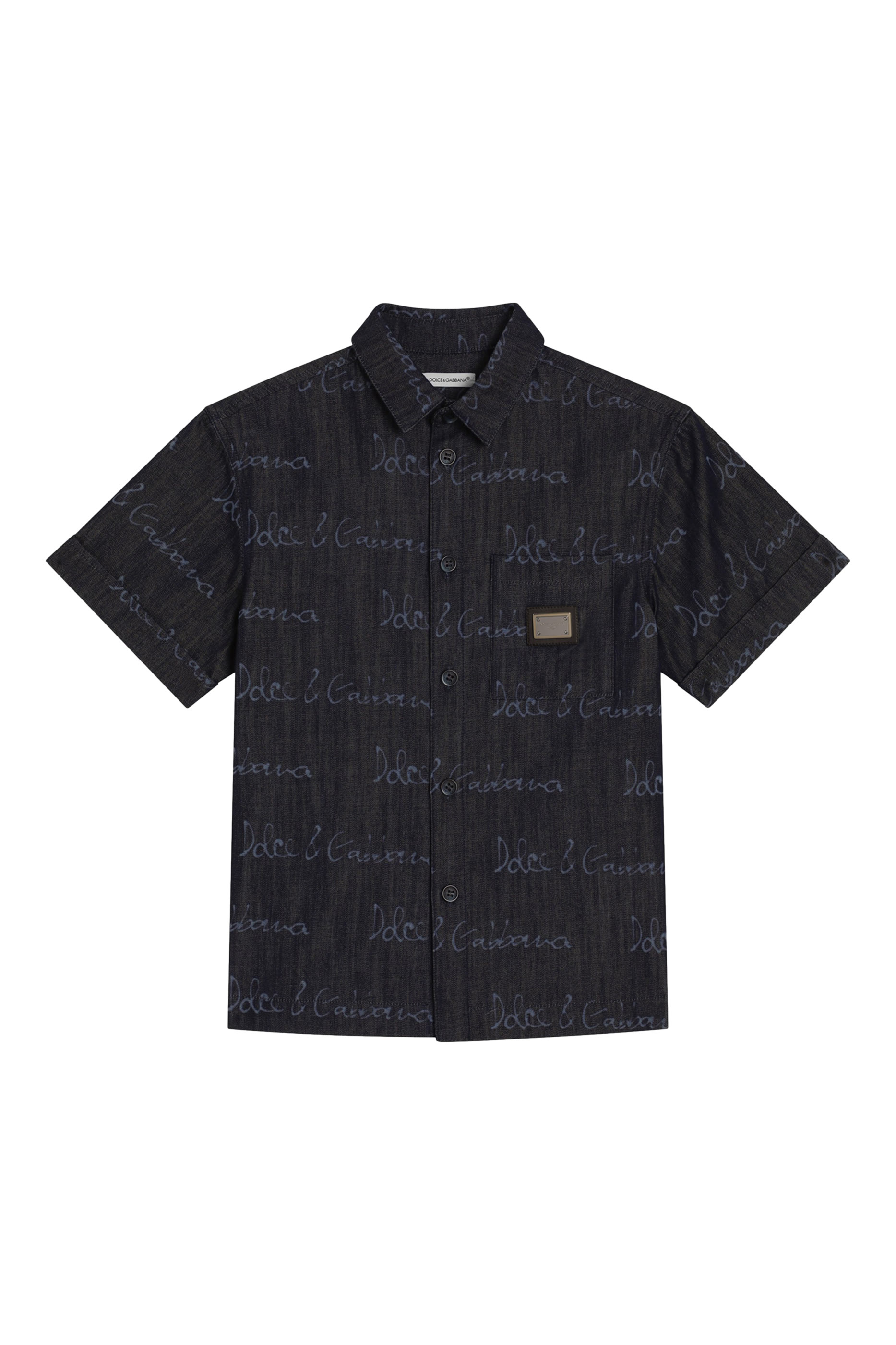 قميص بشعار الماركة بالكامل للأطفال