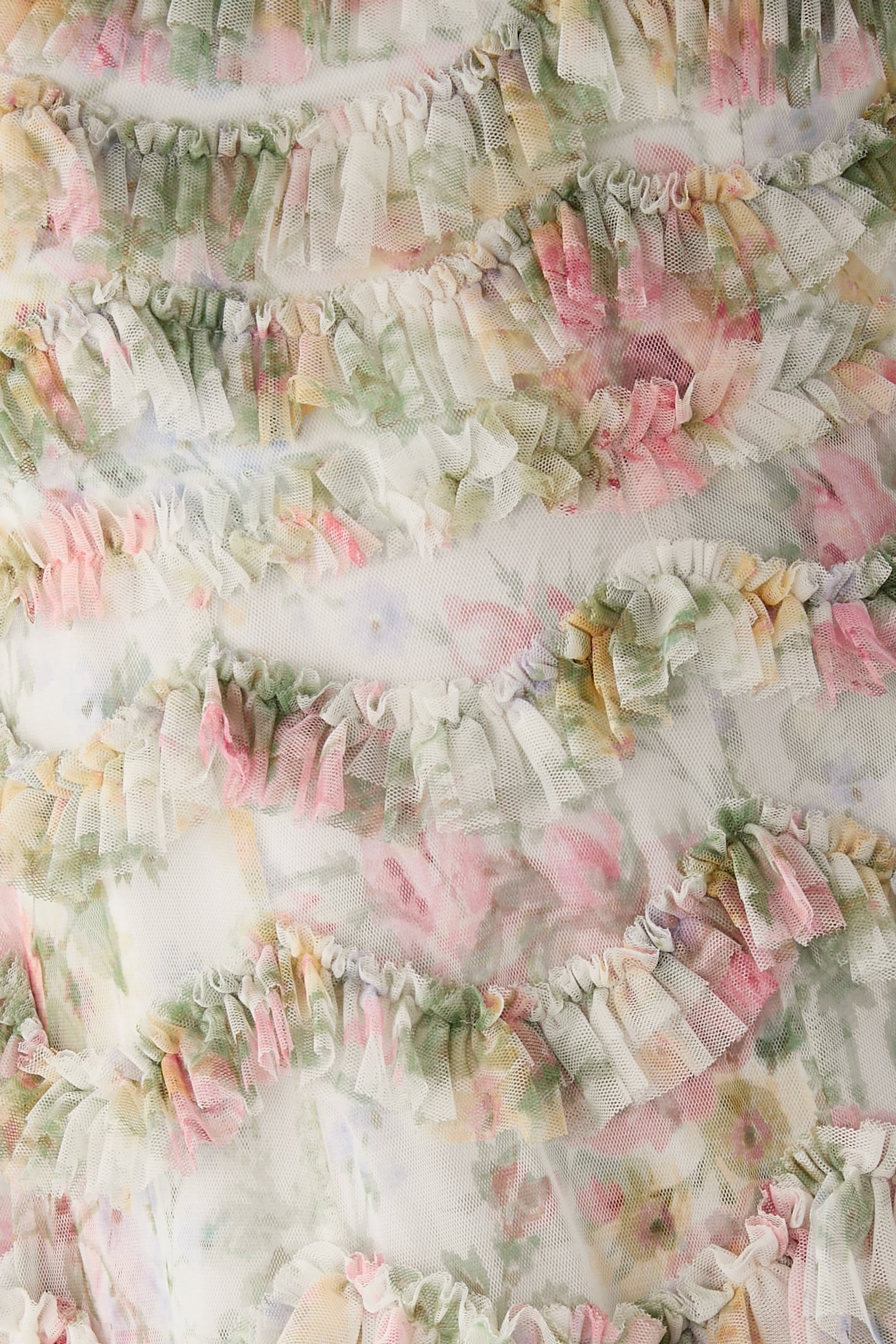 فستان سهرة بومبادور جاردن بياقة مستديرة