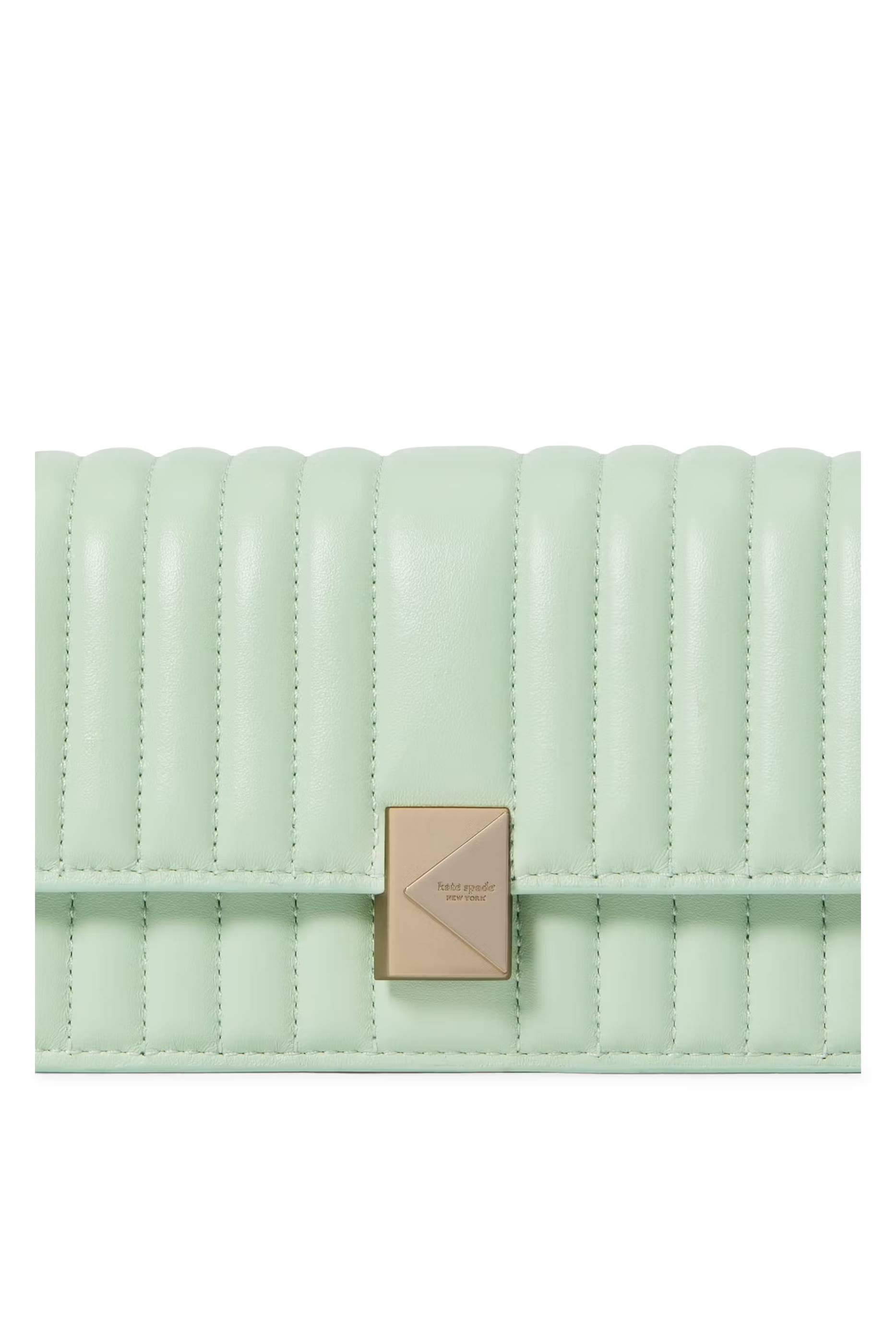 حقيبة كروس بودي ديكو صغيرة بغطاء قلاب وسلسلة جلد مبطن