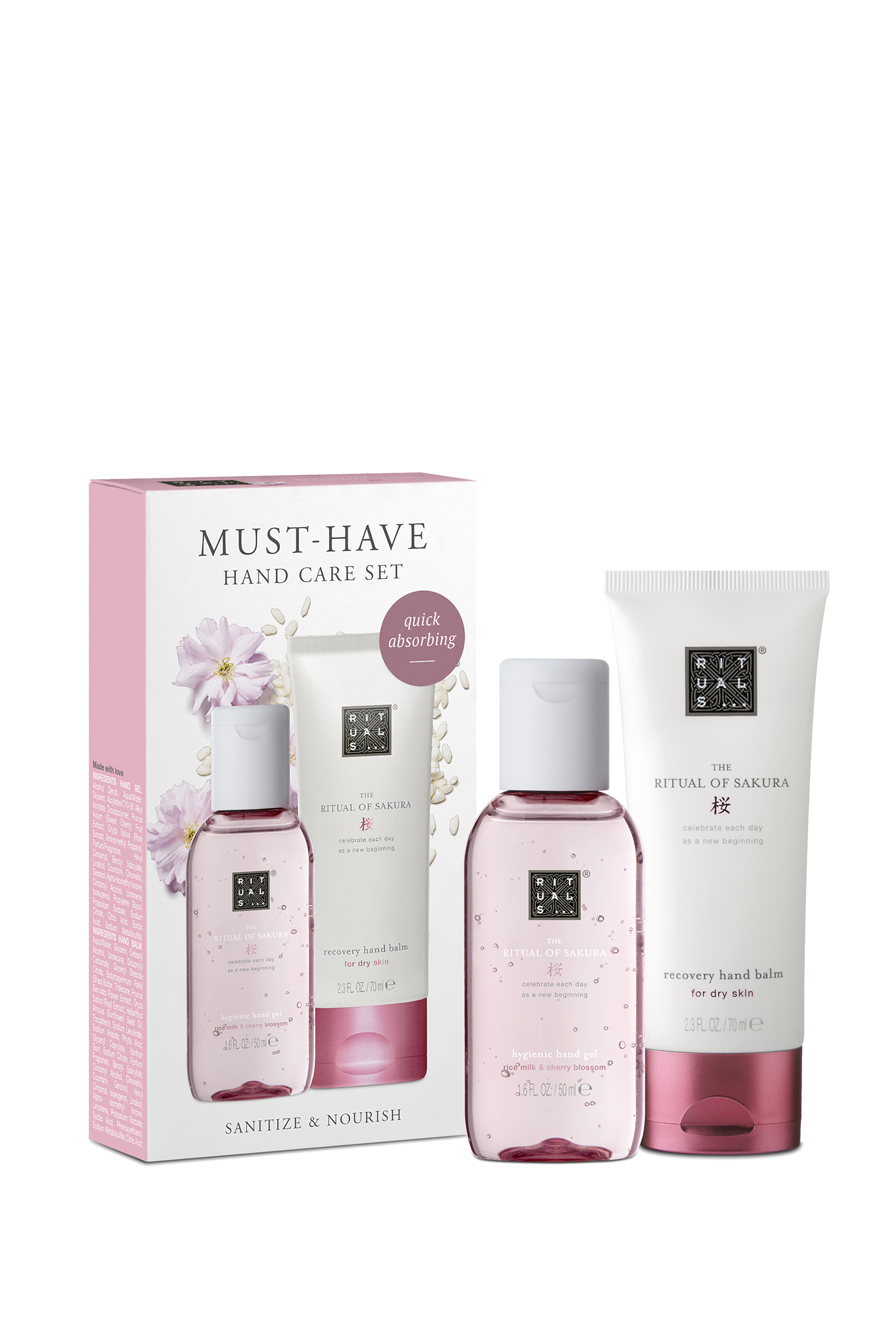 مجموعة ساكورا لتنظيف اليدين