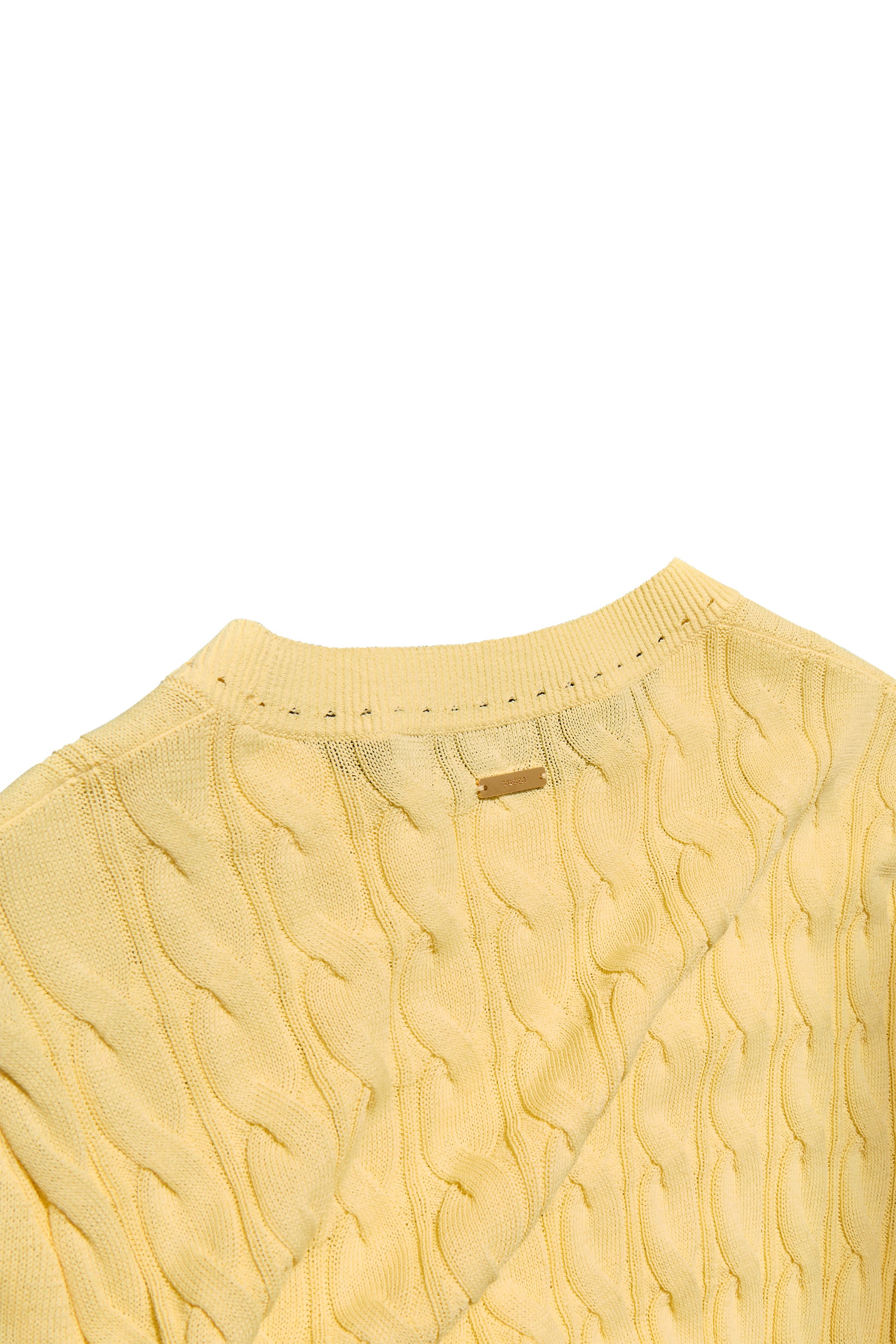 كارديجان بغرزة الضفيرة مزيج قطن